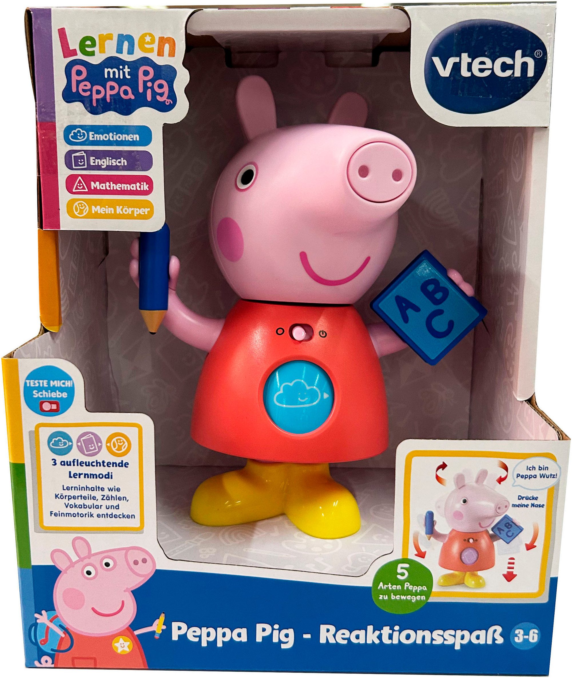 Vtech® Spielfigur Peppa Pig - Reaktionsspaß, mit Licht und Sound