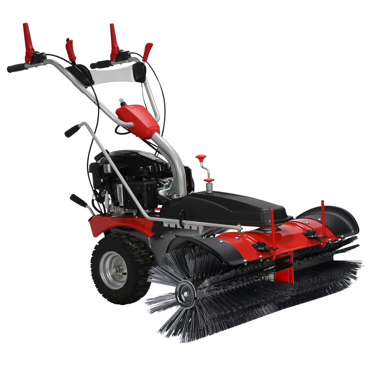 BRAST Kehrmaschine XXL Benzin Schneefräse Laubsammler Schneeschieber 4,8kW/6,5PS, 100,00 cm Arbeitsbreite, 3in1-Funktion Schnellstart-Funktion