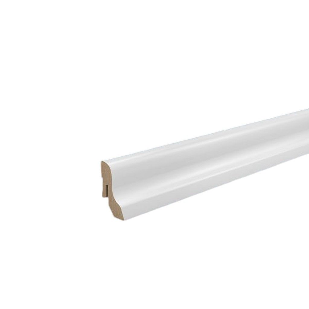 Südbrock Sockelleiste Sockelleiste weiß 20 x 40 MDF foliert RAL 9016 Fußleiste, L: 250 cm, H: 4 cm, 1-St.