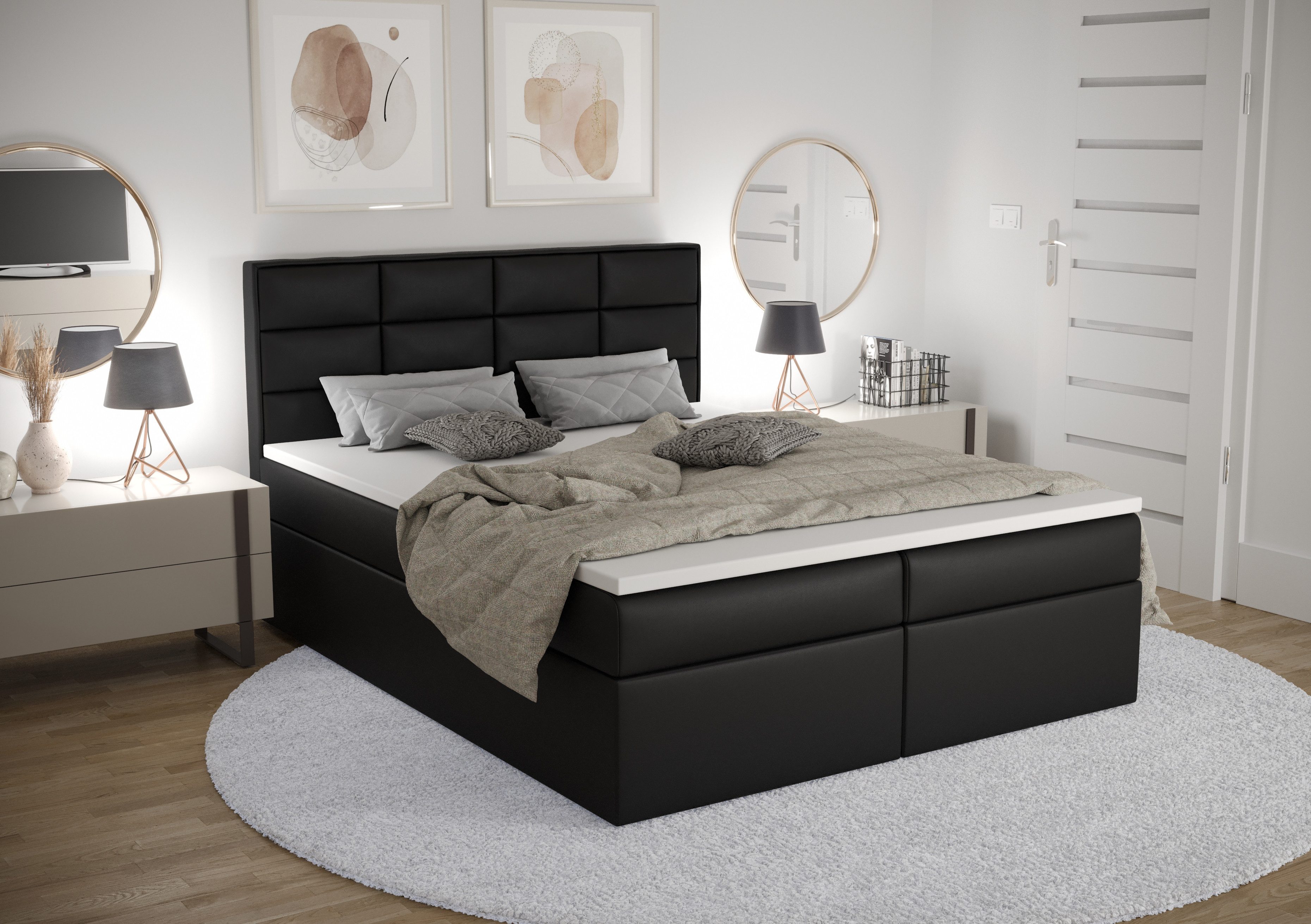 B&B Home Boxspringbett Kaja (H3 Matratze günstig online kaufen