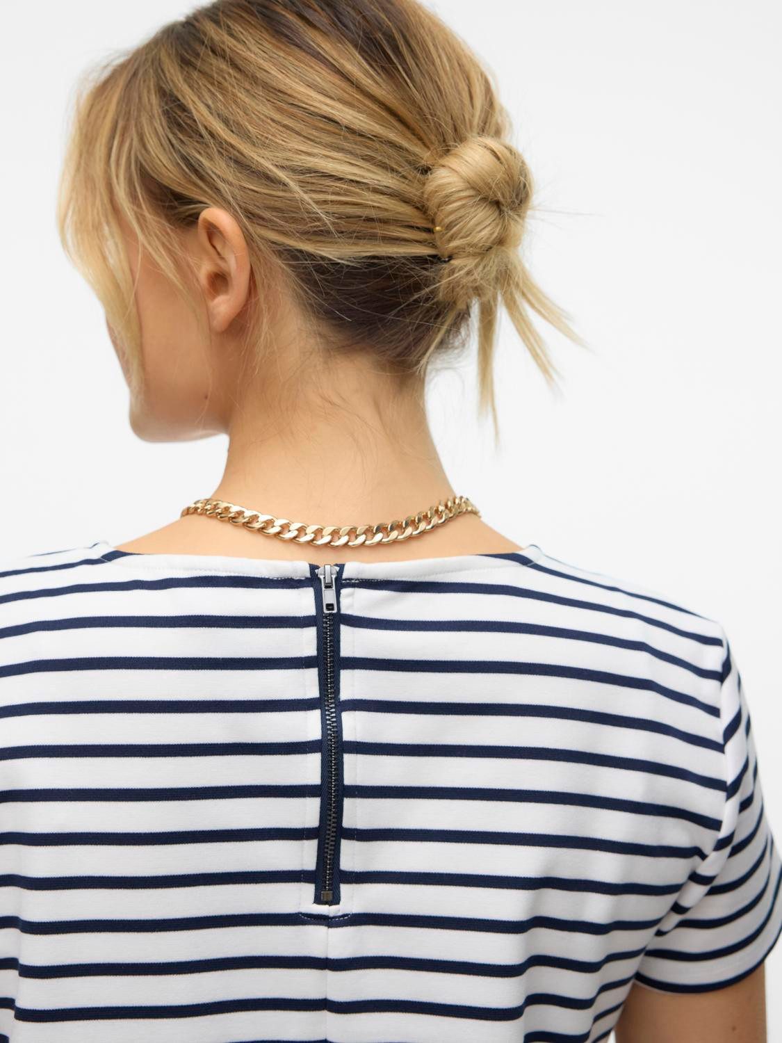 Vero Moda Minikleid VMABBY SS SHORT ZIP DRESS JRS NOOS Sommerkleid