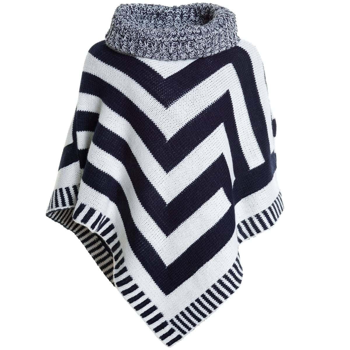 BEZLIT Strickcape Mädchen Poncho mit Schalkragen 20193 (1-tlg) Rollkragen Poncho