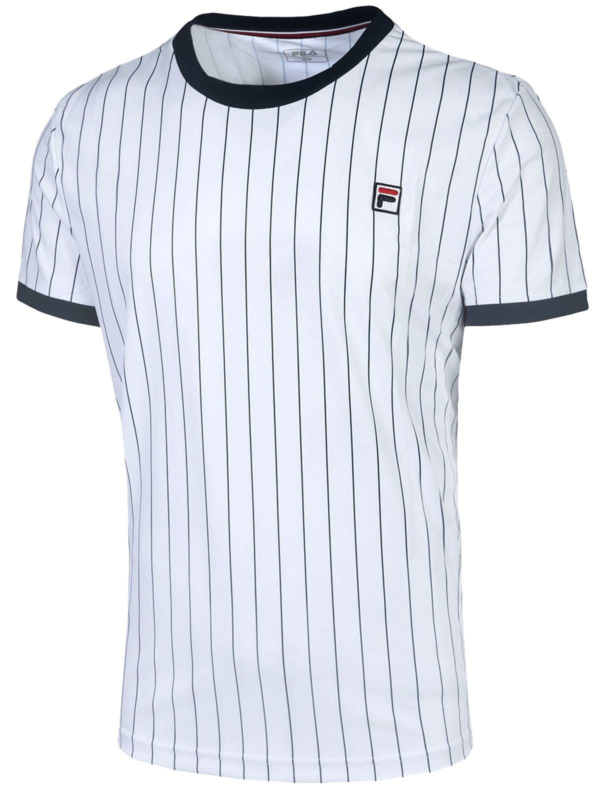 T-Shirt Stripes weiss Herren
