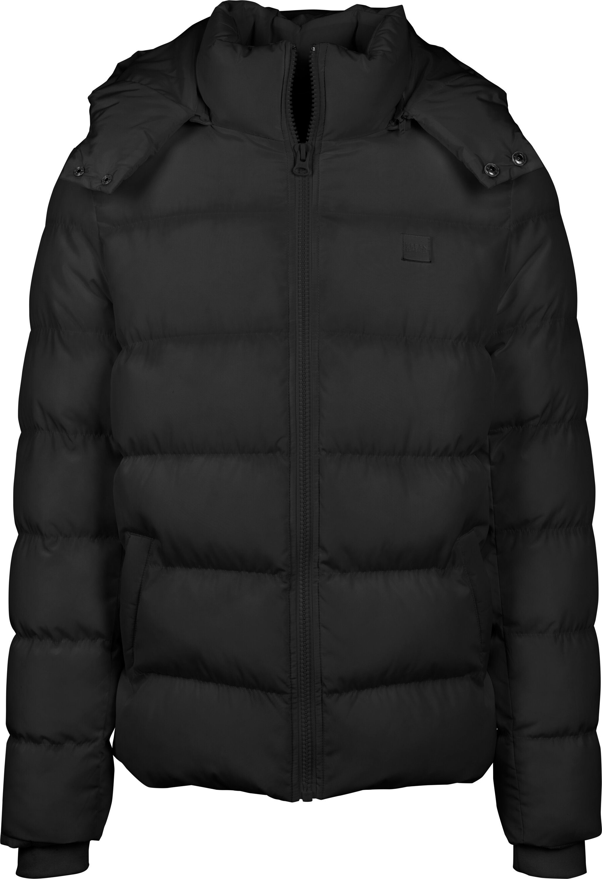 URBAN CLASSICS Outdoorjacke Herren Hooded Puffer Jacket (1-St) black