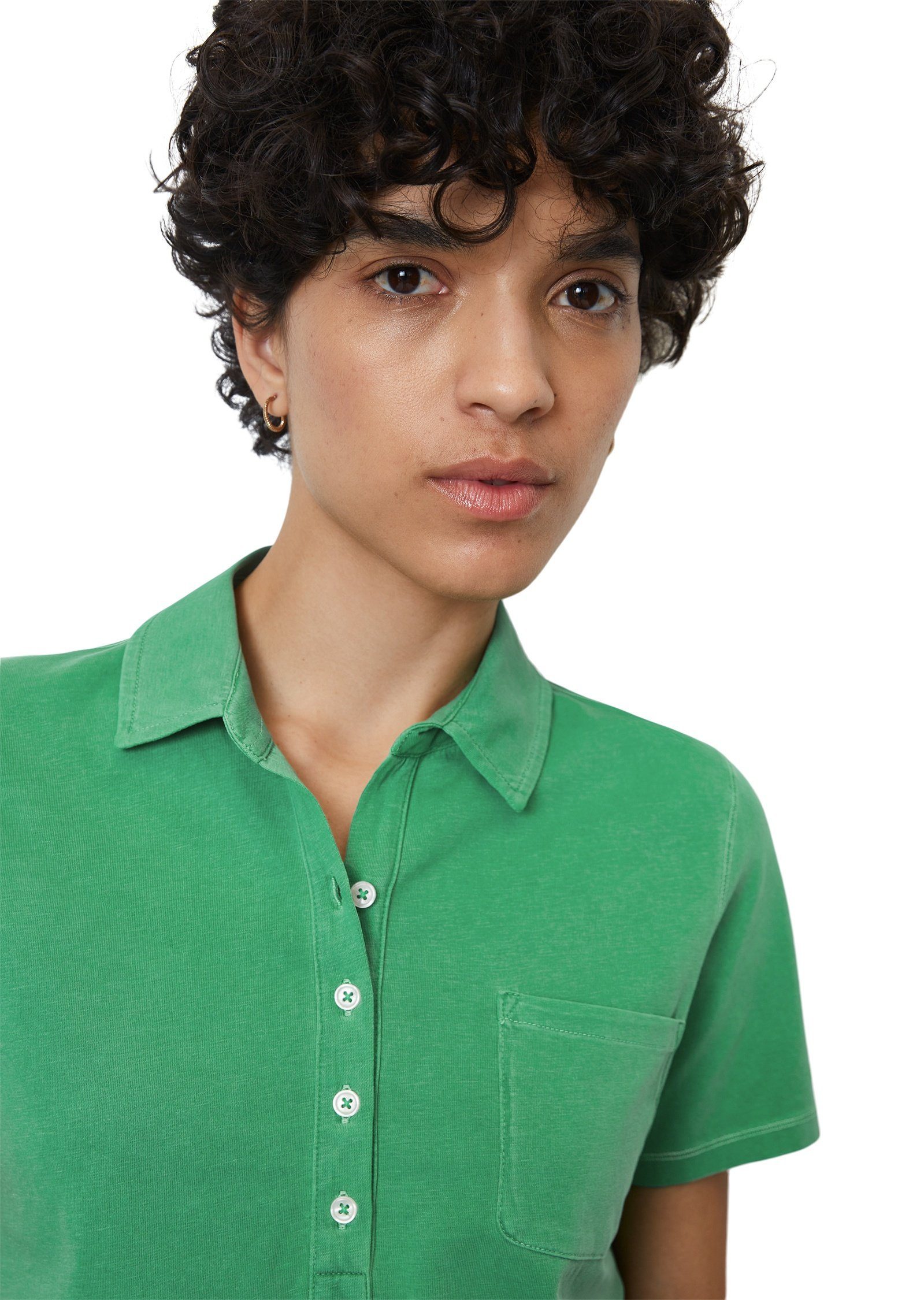 O'Polo aus Organic Marc Poloshirt green Cotton