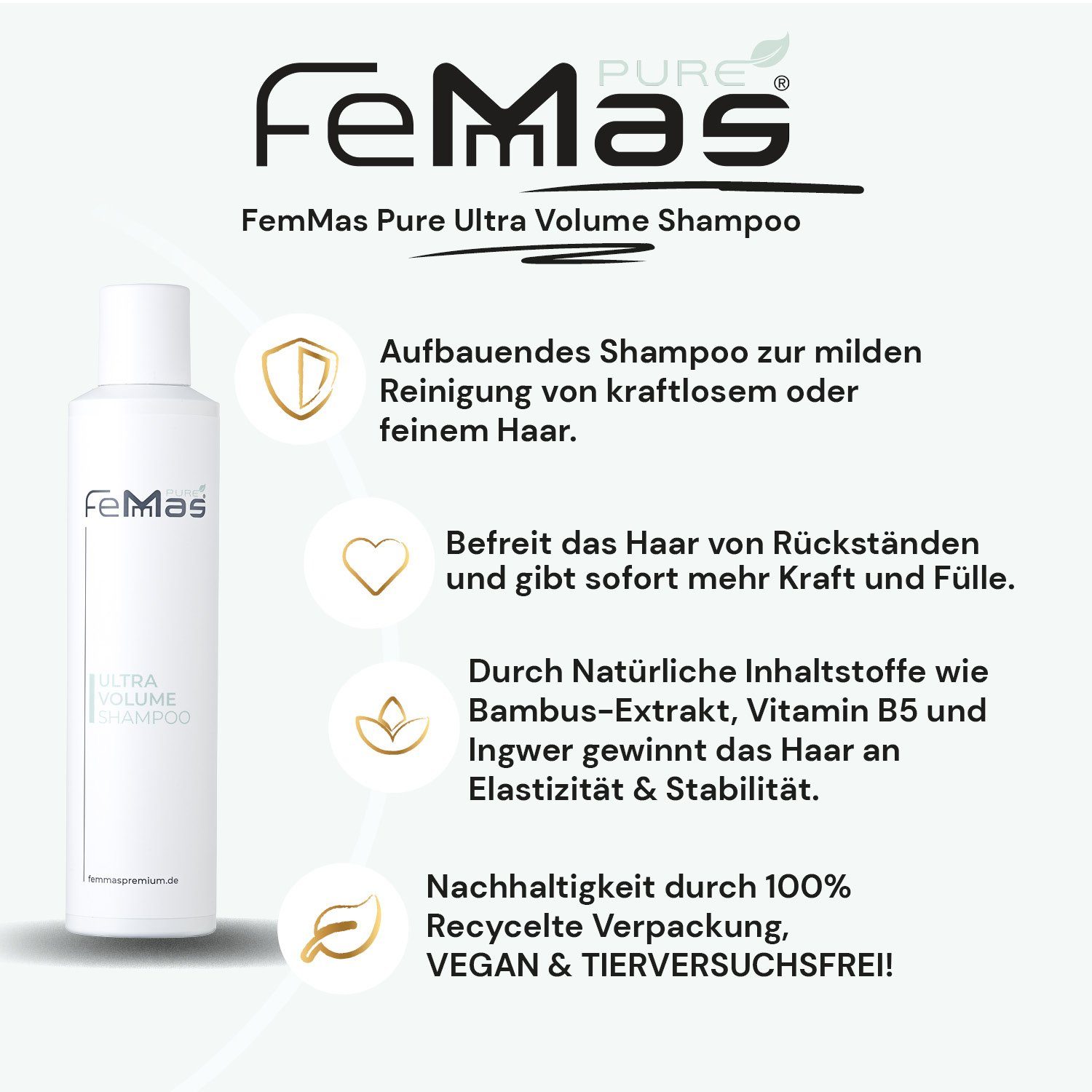 Pure 200ml Volume Haarshampoo Shampoo Femmas Ultra Femmas Premium