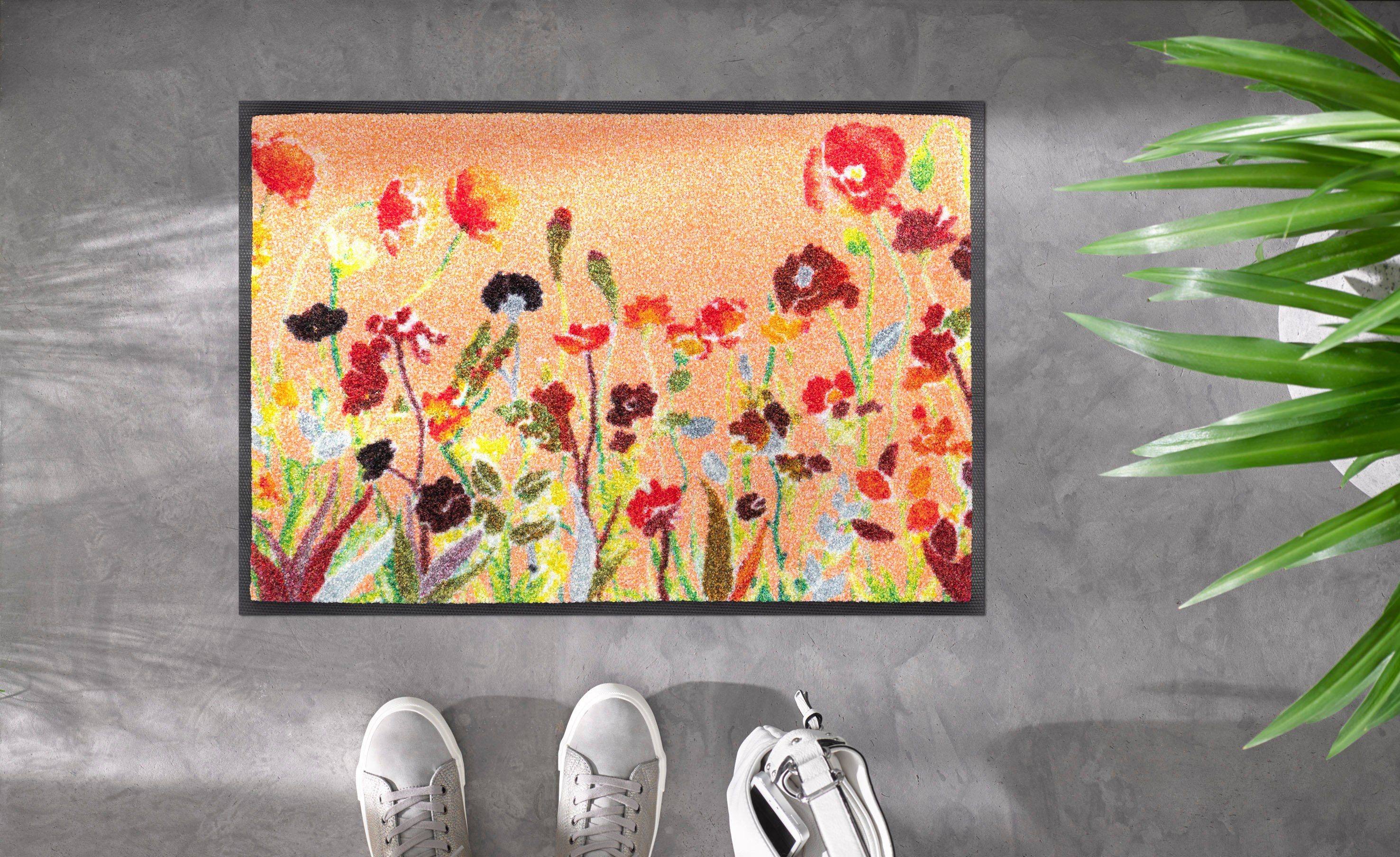 wash+dry by Kleen-Tex Fußmatte Wildflowers, rechteckig, günstig online kaufen