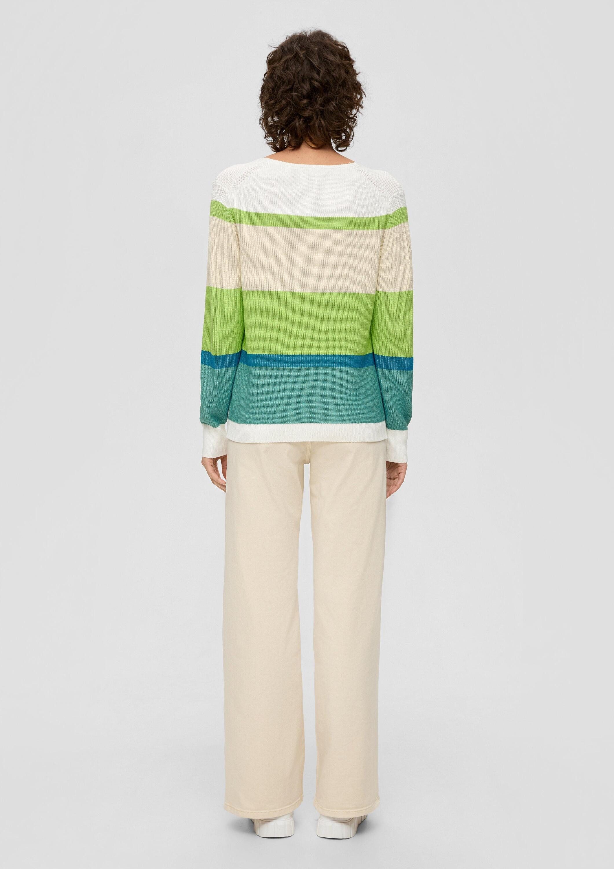 s.Oliver Longpullover Strickpullover Strickpullover aus Viskosemix