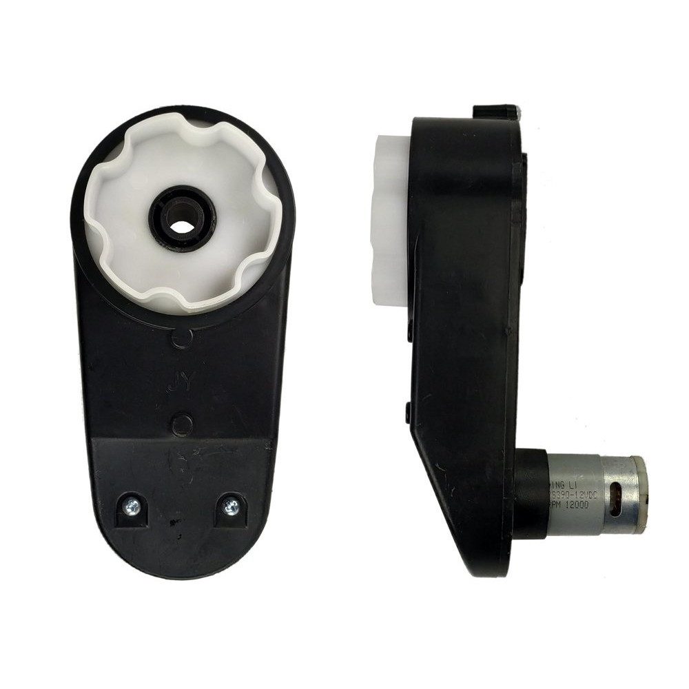 LEAN TOYS Drehtorantrieb Getriebemotor Antriebsmotor Ersatzmotor, mit Getriebe, (Spar-Set, 1-tlg., 10 mm Achse passgenau), 12 V, 12.000 U/min, für 10-mm-Achse, Ersatzteil