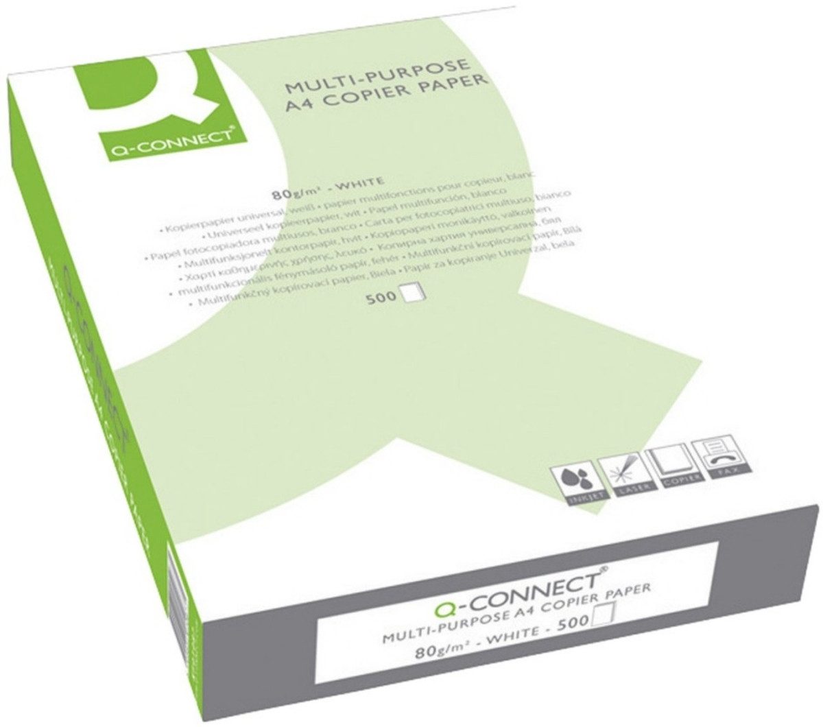Connect Kopierpapier Kopierpapier A4 80g/qm weiß VE=500 Blatt