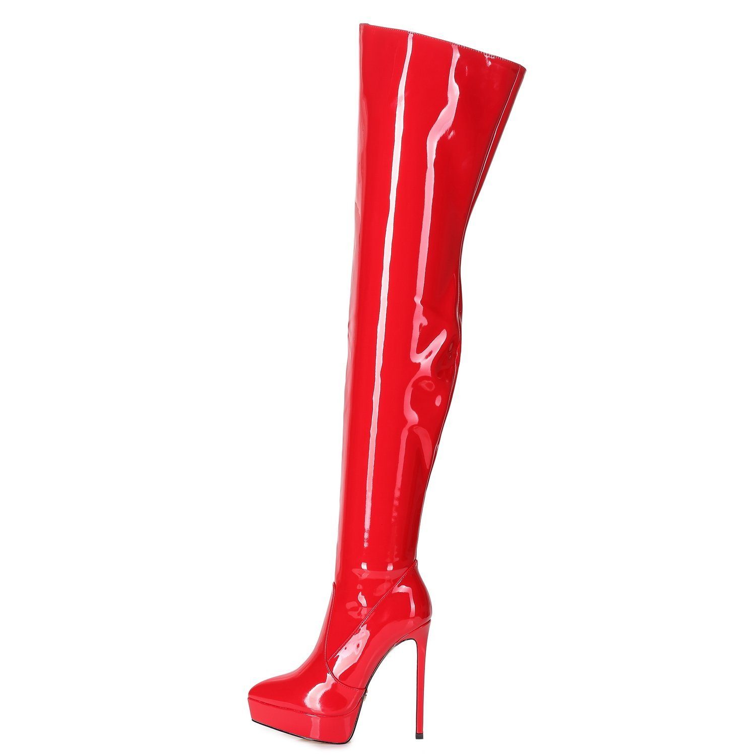 Giaro »Giaro Overknee Stiefel SPIRE Lack Rot« High-Heel-Stiefel