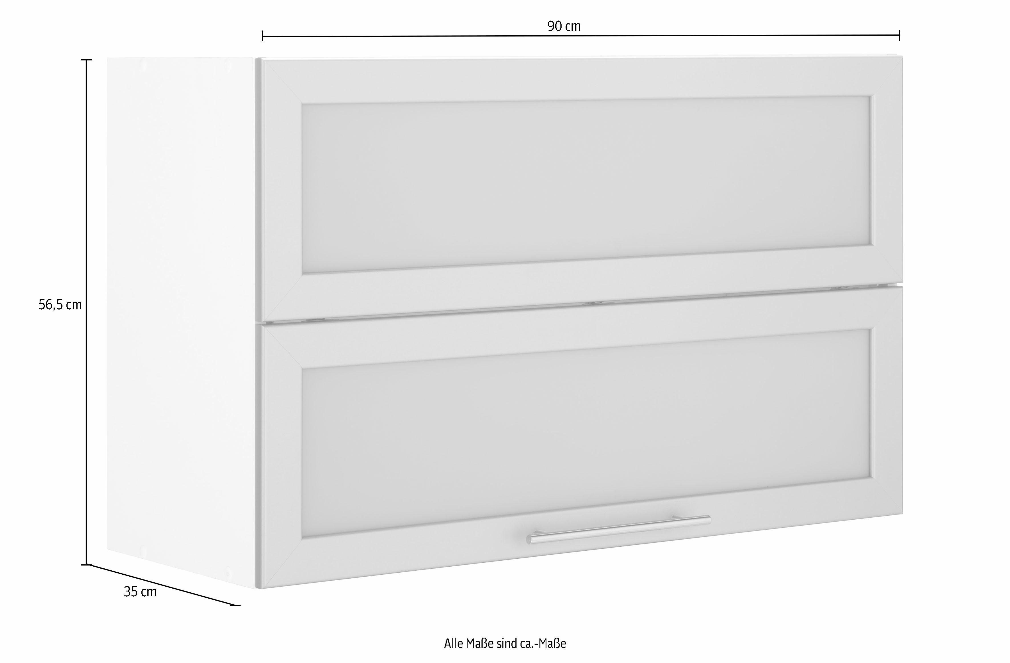 weiß Breite Küchen Faltlifthängeschrank 90 cm Ela wiho