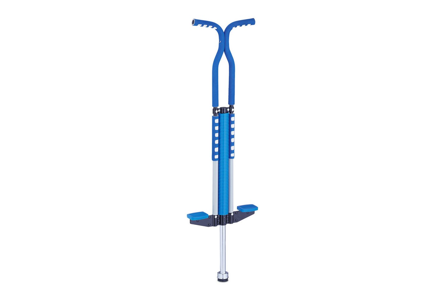 relaxdays Hüpfspielzeug Pogo Stick für Kinder bis 60 kg, (1-tlg), blau