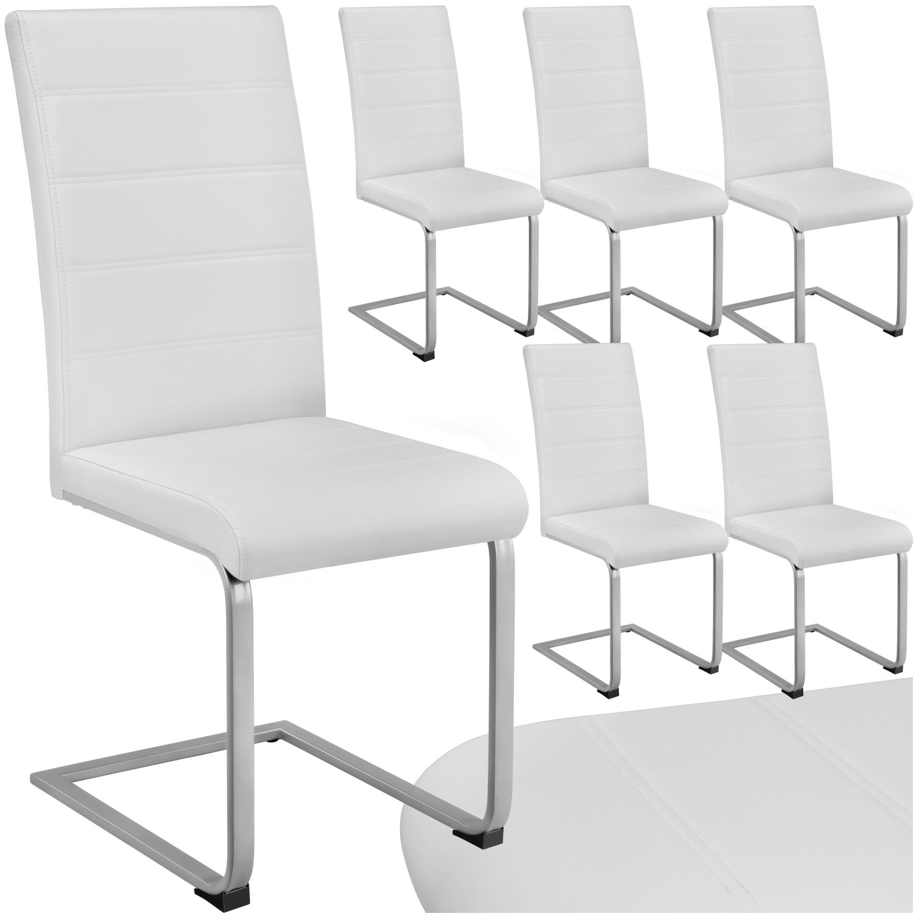 tectake Esszimmerstuhl Set Schwingstuhl (Set, 6 günstig online kaufen