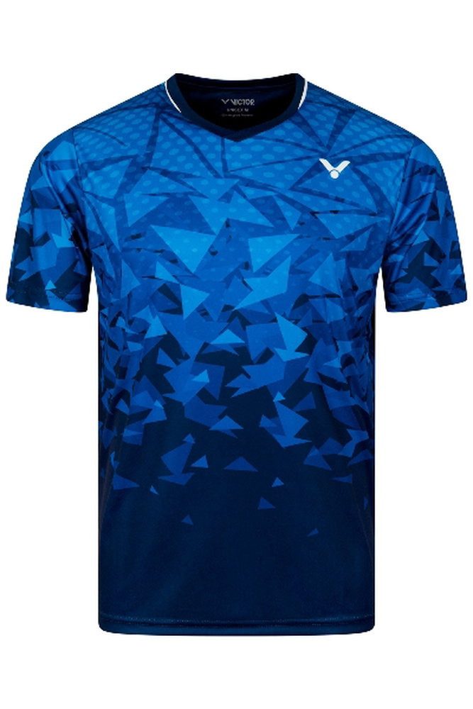 VICTOR T-Shirt T-53100 B (100% Polyester) blau/navyblau Herren