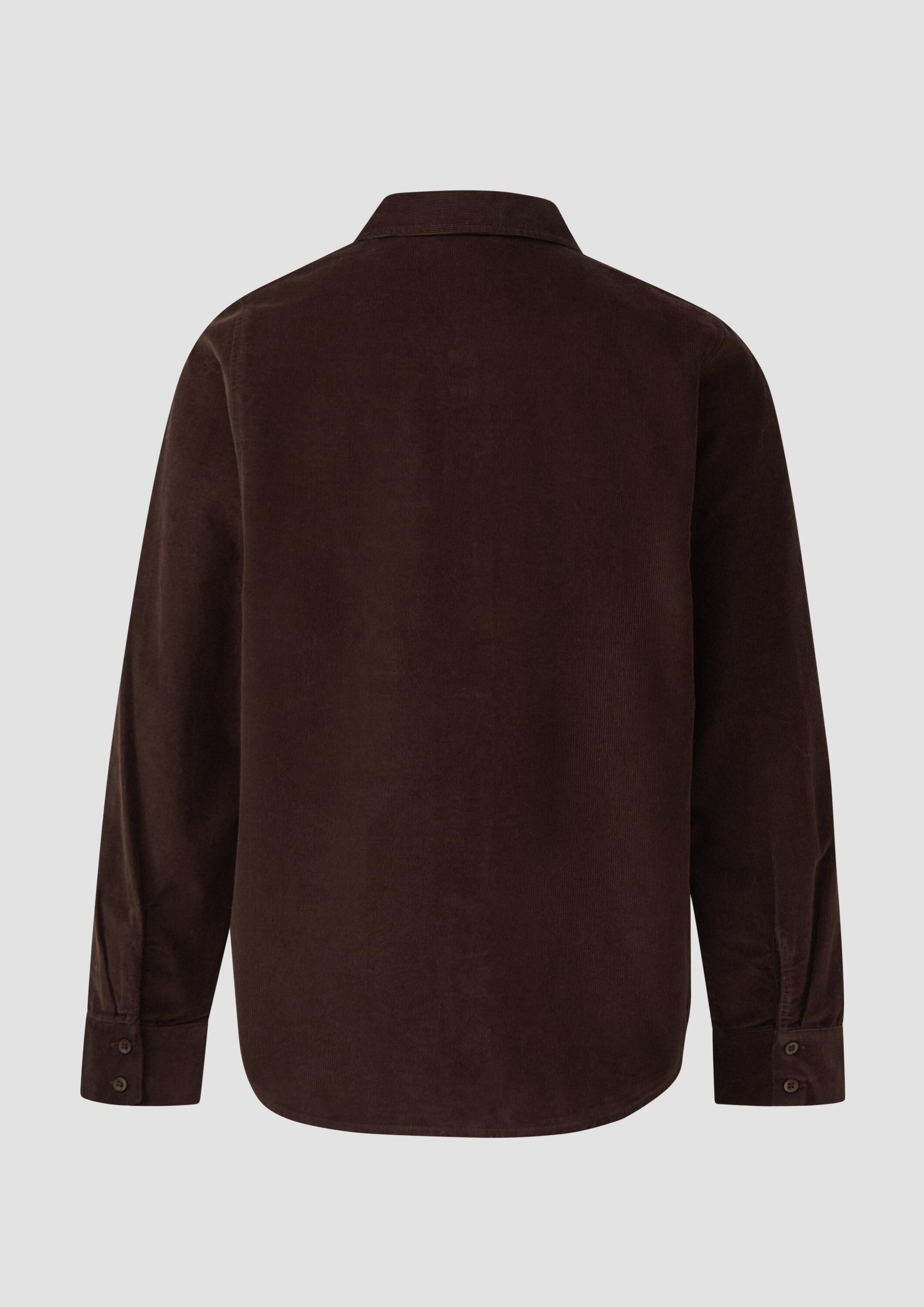 s.Oliver Hemdjacke Bluse Feincordbluse mit Hemdkragen