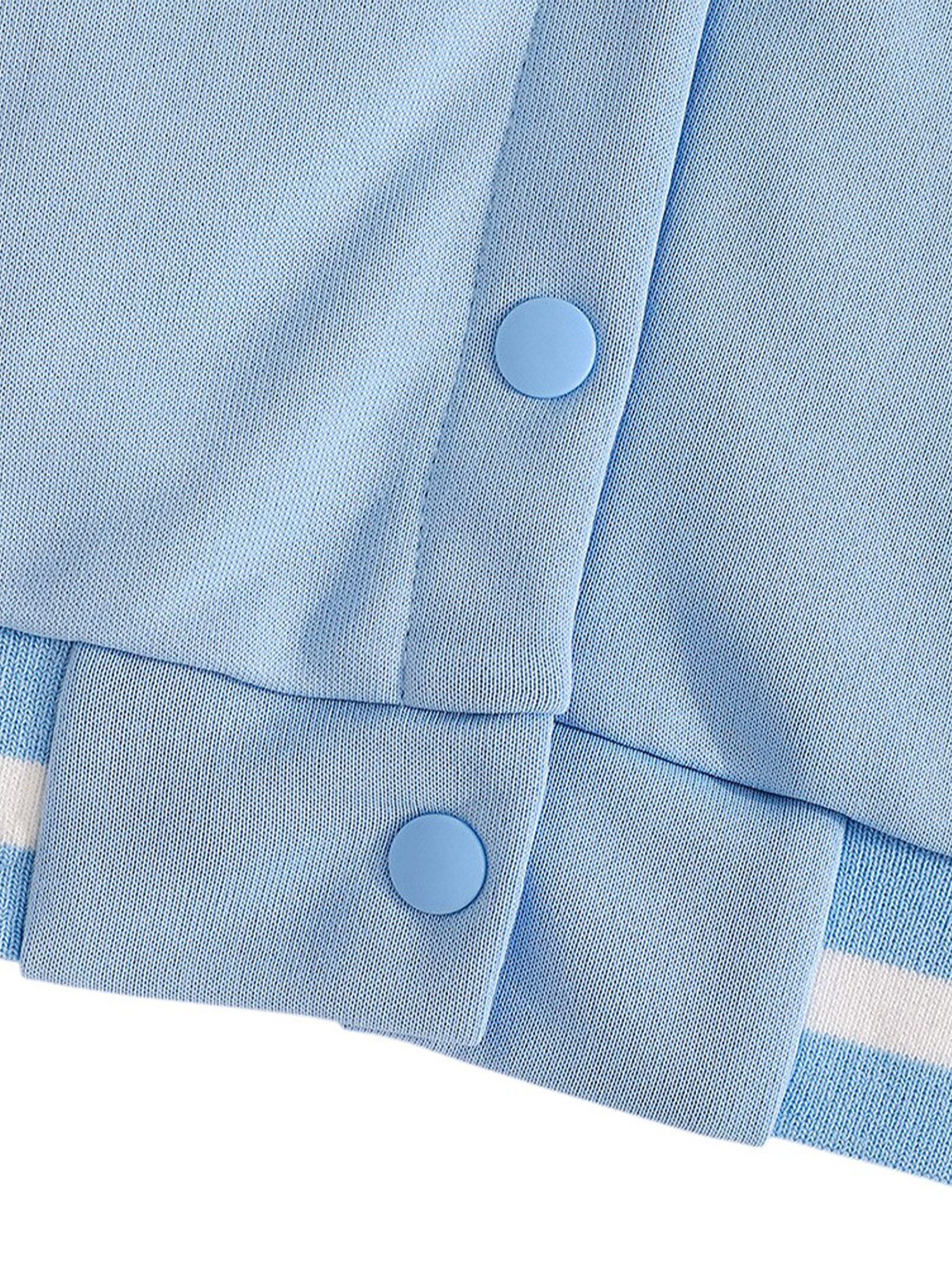 Gluckids Sweatjacke Jacke Anzug für Mädchen im College-Style, Mode mit Colorblocking (Set, 2-tlg) Langarm Jacke mit Kragen und Faltenrock Kinderkleidung