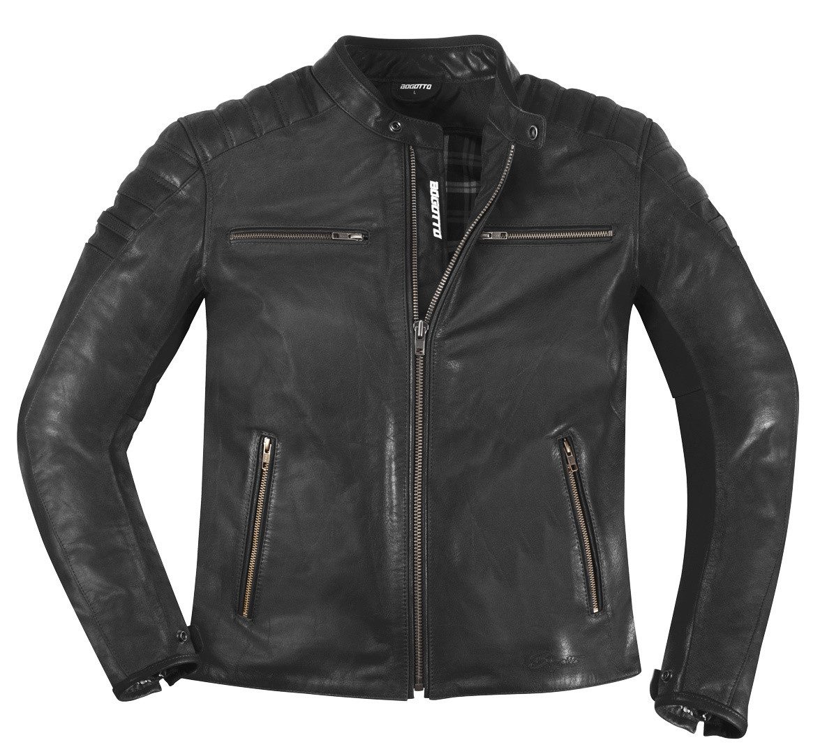 Bogotto Motorradjacke B-Nimble Motorrad Lederjacke herausnehmbares Innenfutter