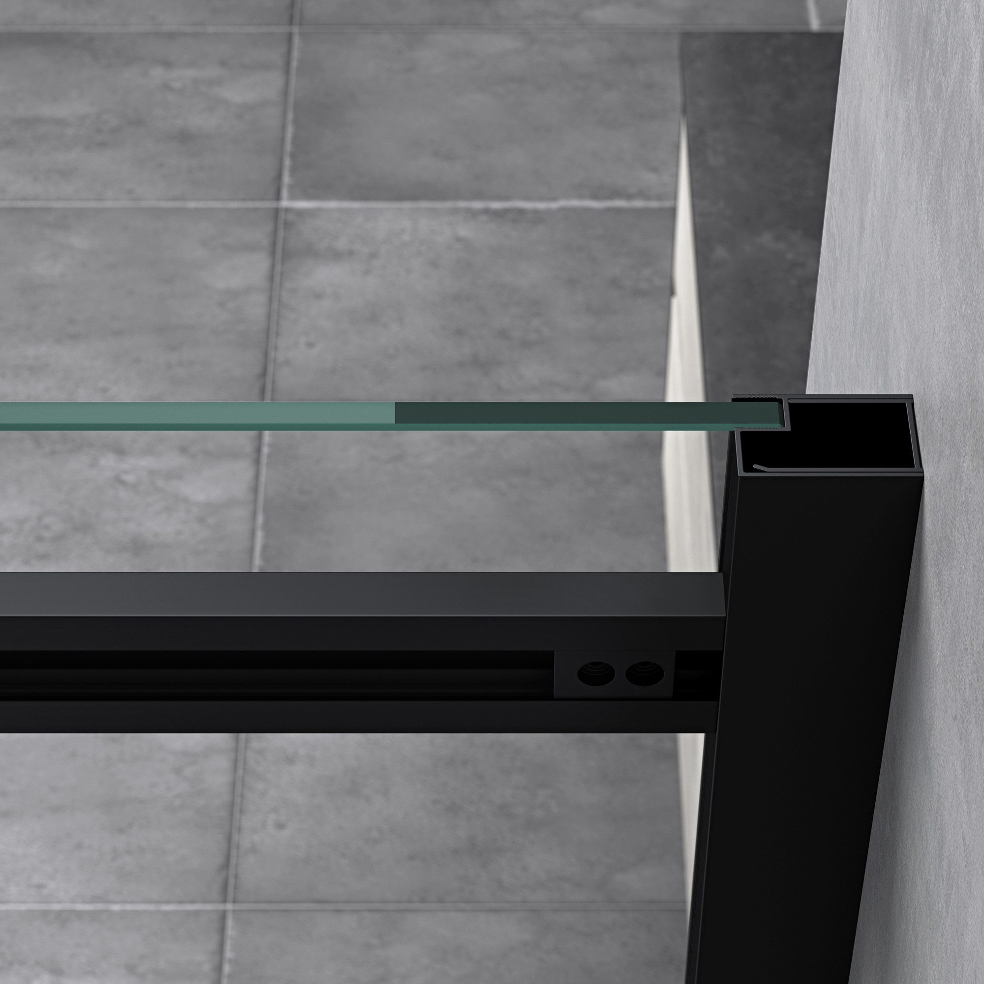 doporro Eckdusche Duschkabine Dusche Schiebetür Duschabtrennung 8mm ESG mit NANO R18, BxT: 100x70 cm, Einscheibensicherheitsglas, Nano-Beschichtung, mit Schiebetür