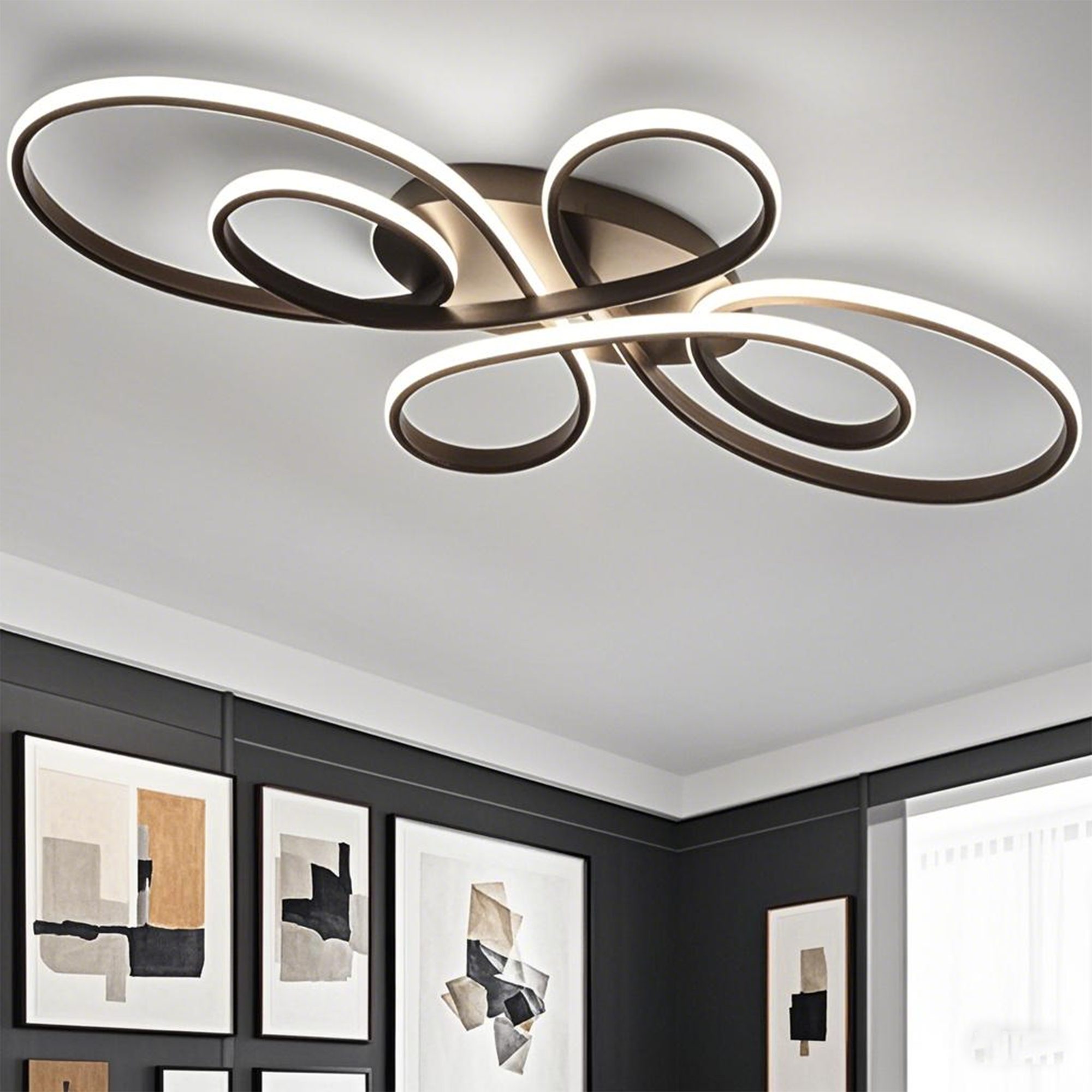 YINDN Deckenleuchte 80*50cm LED Deckenleuchten, Stufenlos günstig online kaufen