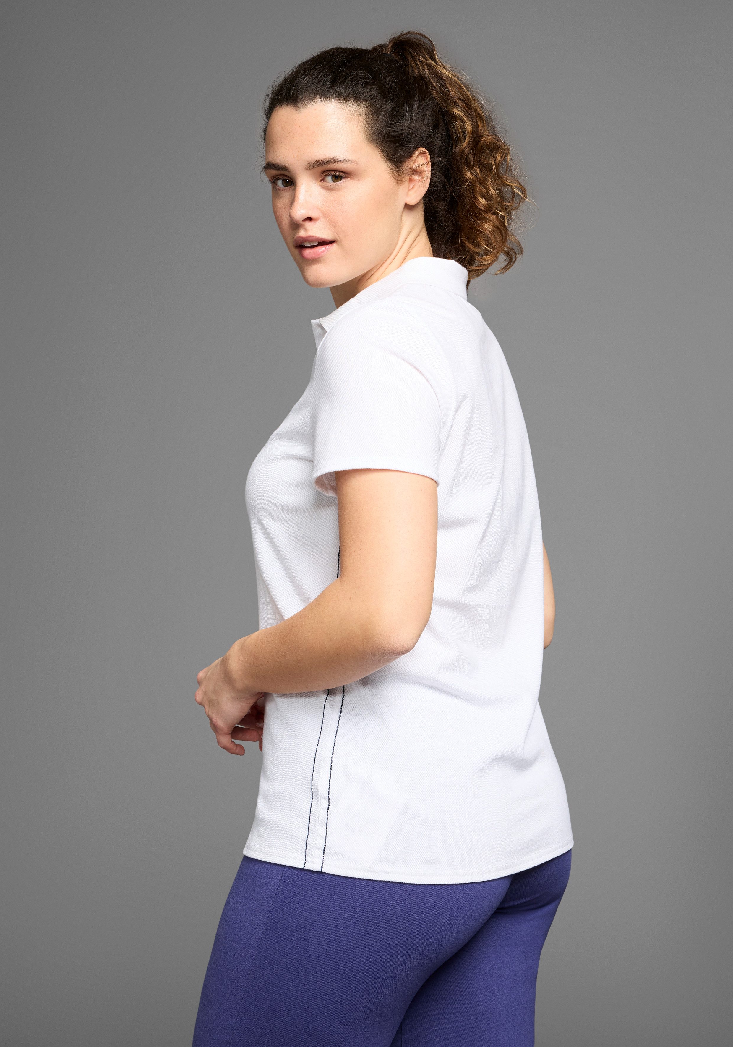 KangaROOS Poloshirt Kurzarm, unifarben, Polokragen, aus günstig online kaufen