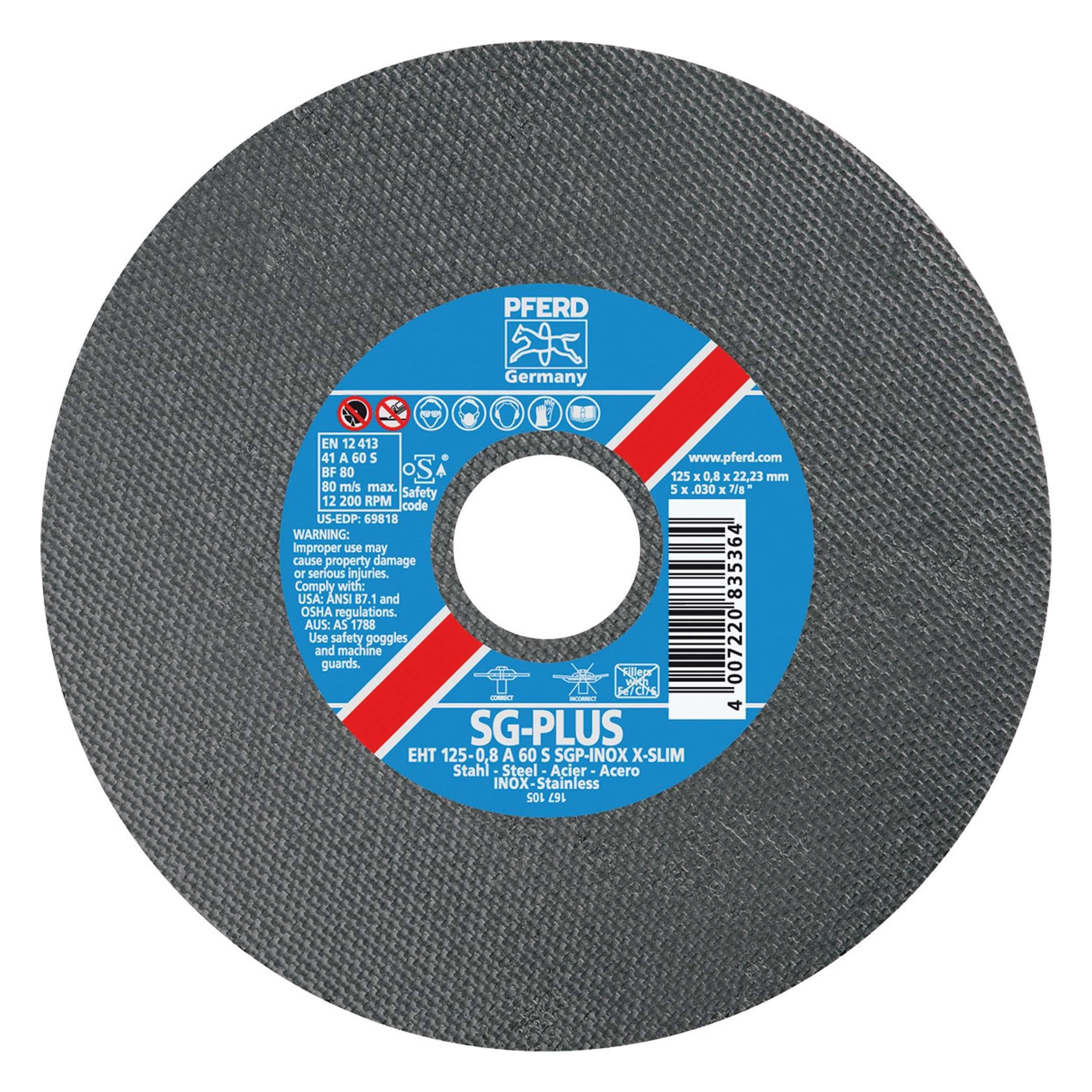 Pferd Trennscheibe, Ø 115 mm, A60SSGP-INOX 115 x 0,8 mm X-Slim