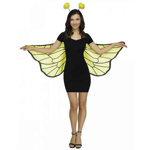 Horror-Shop Kostüm-Flügel Bienen Stoffflügel als Kostümezubehör
