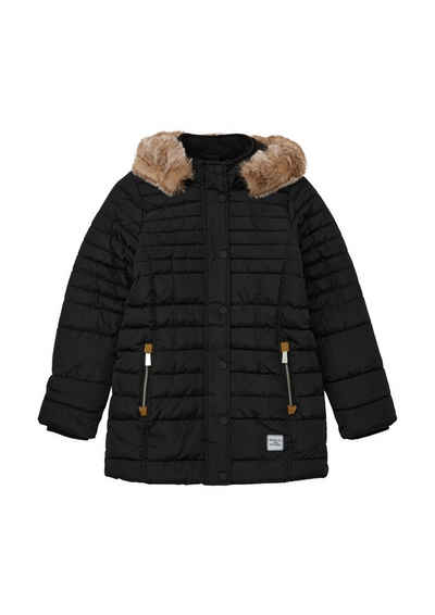 s.Oliver Junior Steppjacke mit Fellimitat an der Kapuze