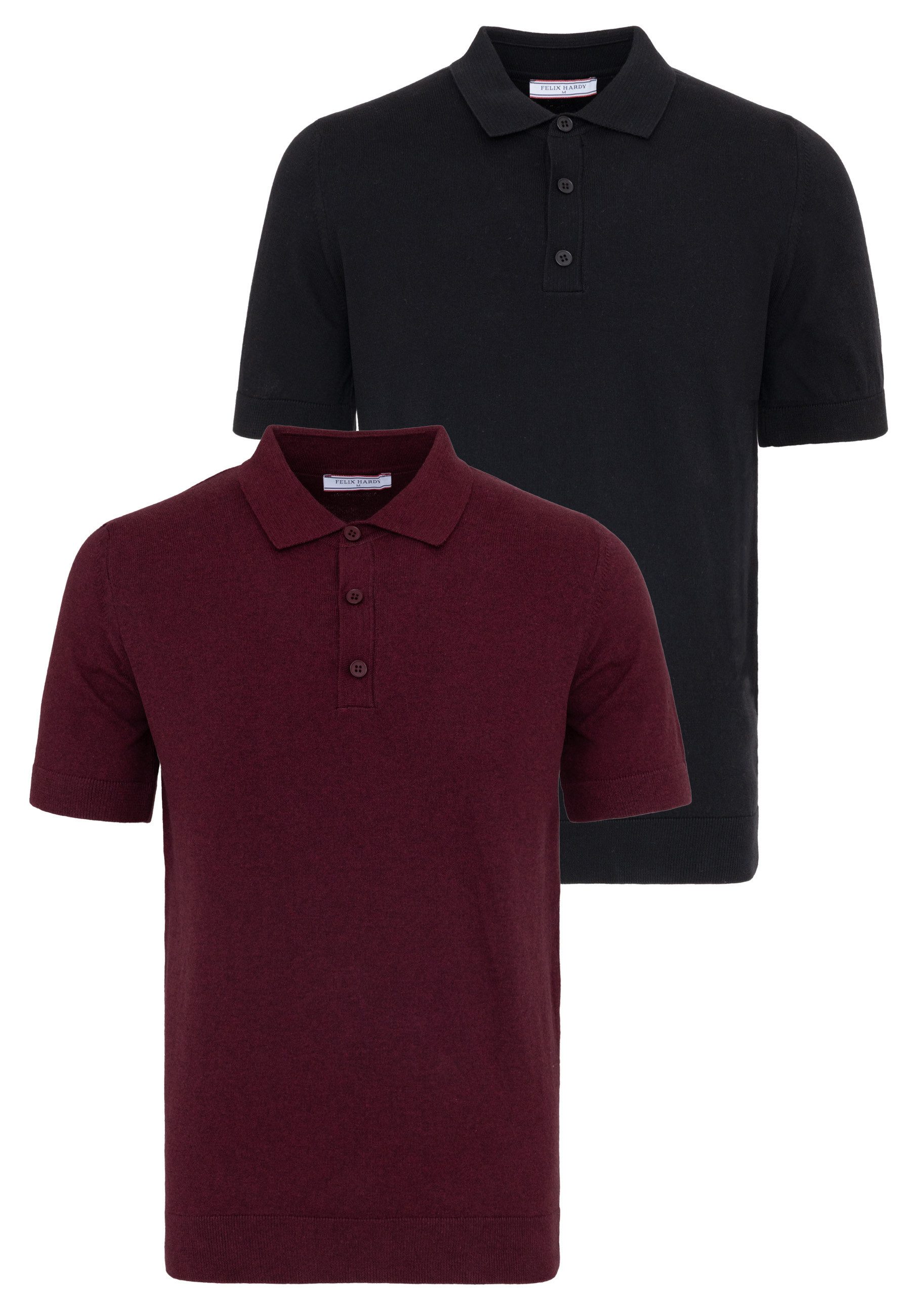 Felix Hardy Poloshirt Polo Shirt Kurzarm 2er-Pack