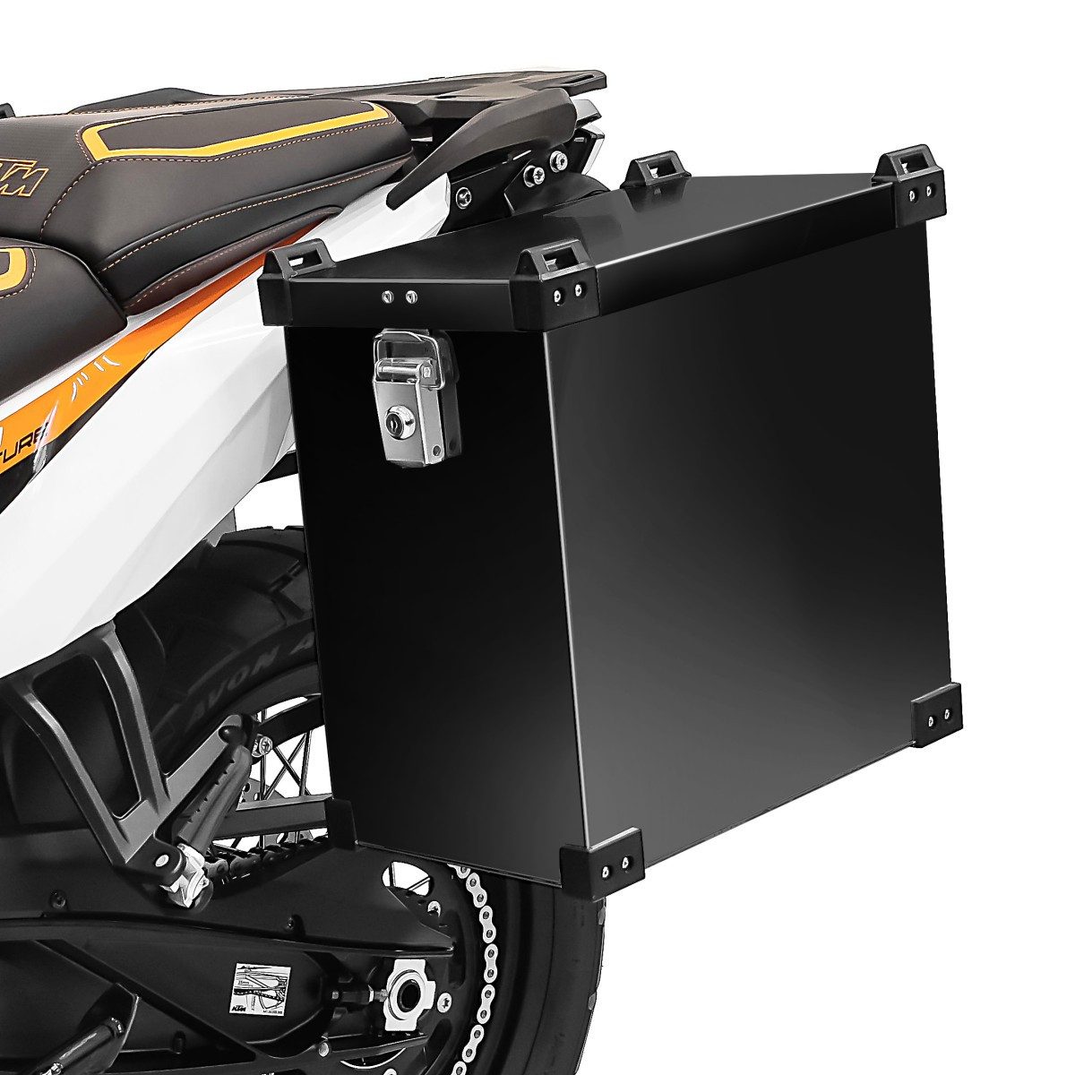 Bagtecs Koffer Motorrad Alukoffer # Namib 35L Alu Seitenkoffer Motorradkoffer schwarz