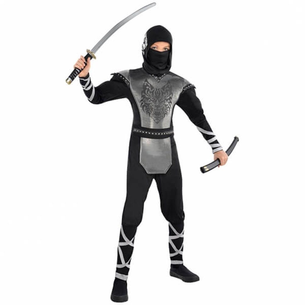 Amscan Kostüm Kostüm Ninja Heulender Wolf, 158