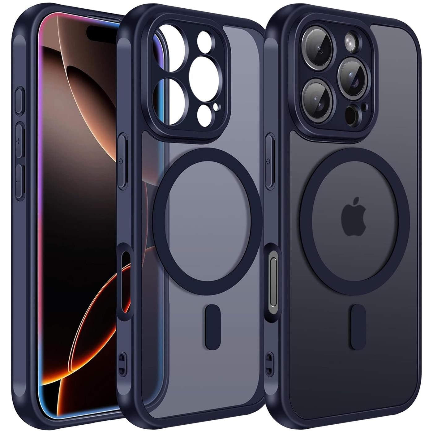 CoolGadget Handyhülle für Apple iPhone 16 Pro 6,3 Zoll, Kamera Schutz Hülle Silikon Hard Case Schutzhülle für Magsafe Zubehör