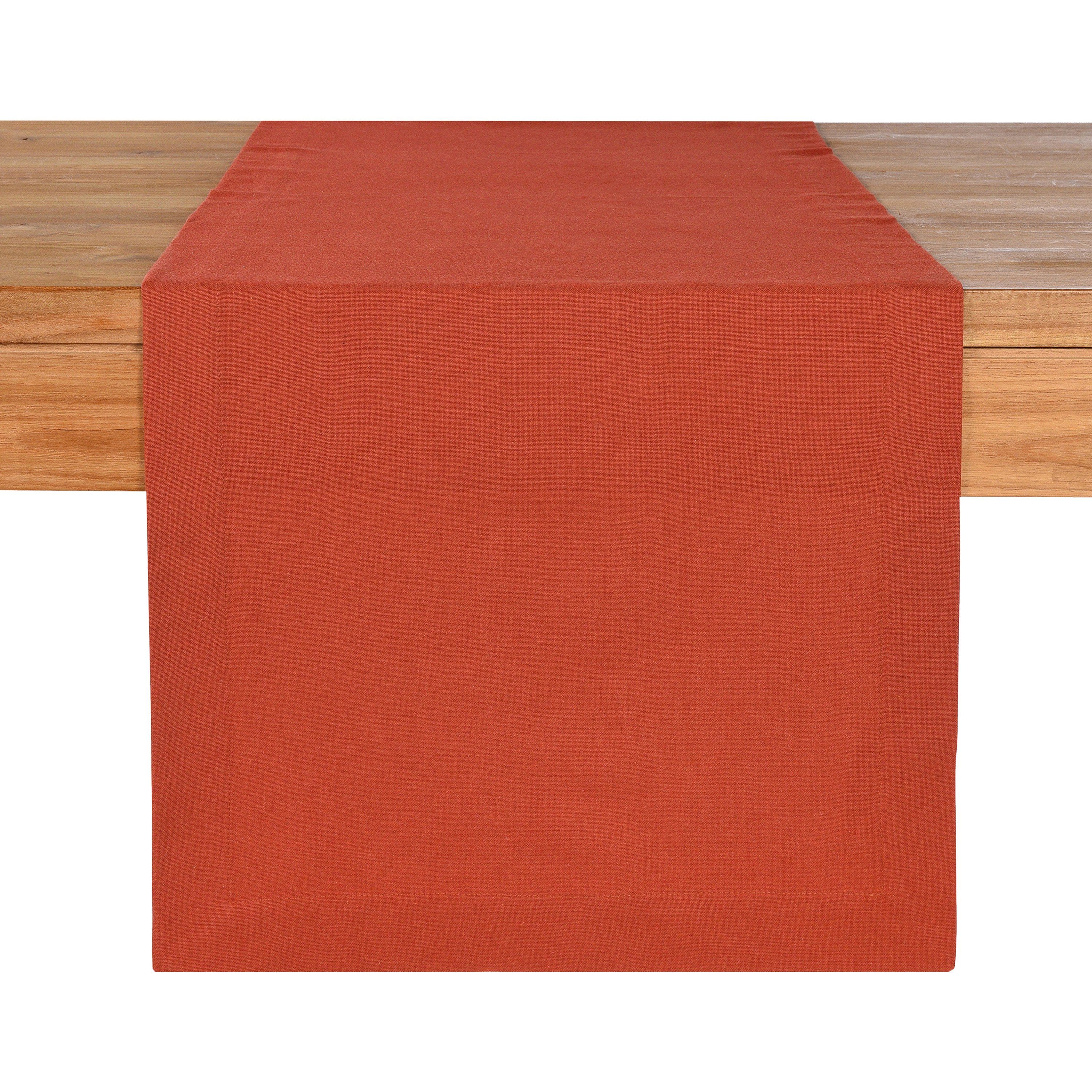 B 150 Recycled Tischläufer), Rot L Tischläufer Baumwolle, 40 aus Zentimeter Tischdecke Cotton (Packung, 1 Zentimeter, Depot Polyester,