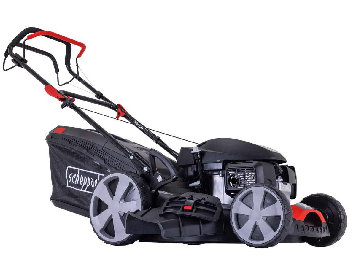 Scheppach Benzinrasenmäher MS170-51H, 51 cm Schnittbreite, (Set), 166 cm³, 4,56 PS Motorleistung mit Randantrieb