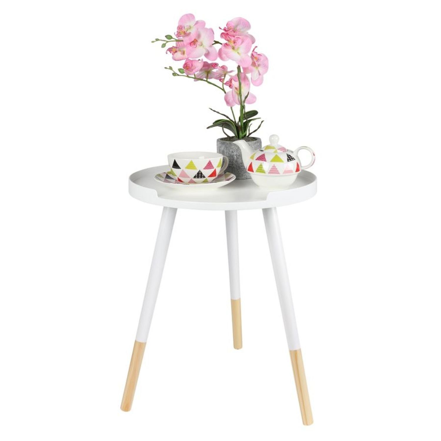 Gartentisch Telefontisch Nachttisch Tablett-Design Beistelltisch EDCO 3-beinig Blumenti