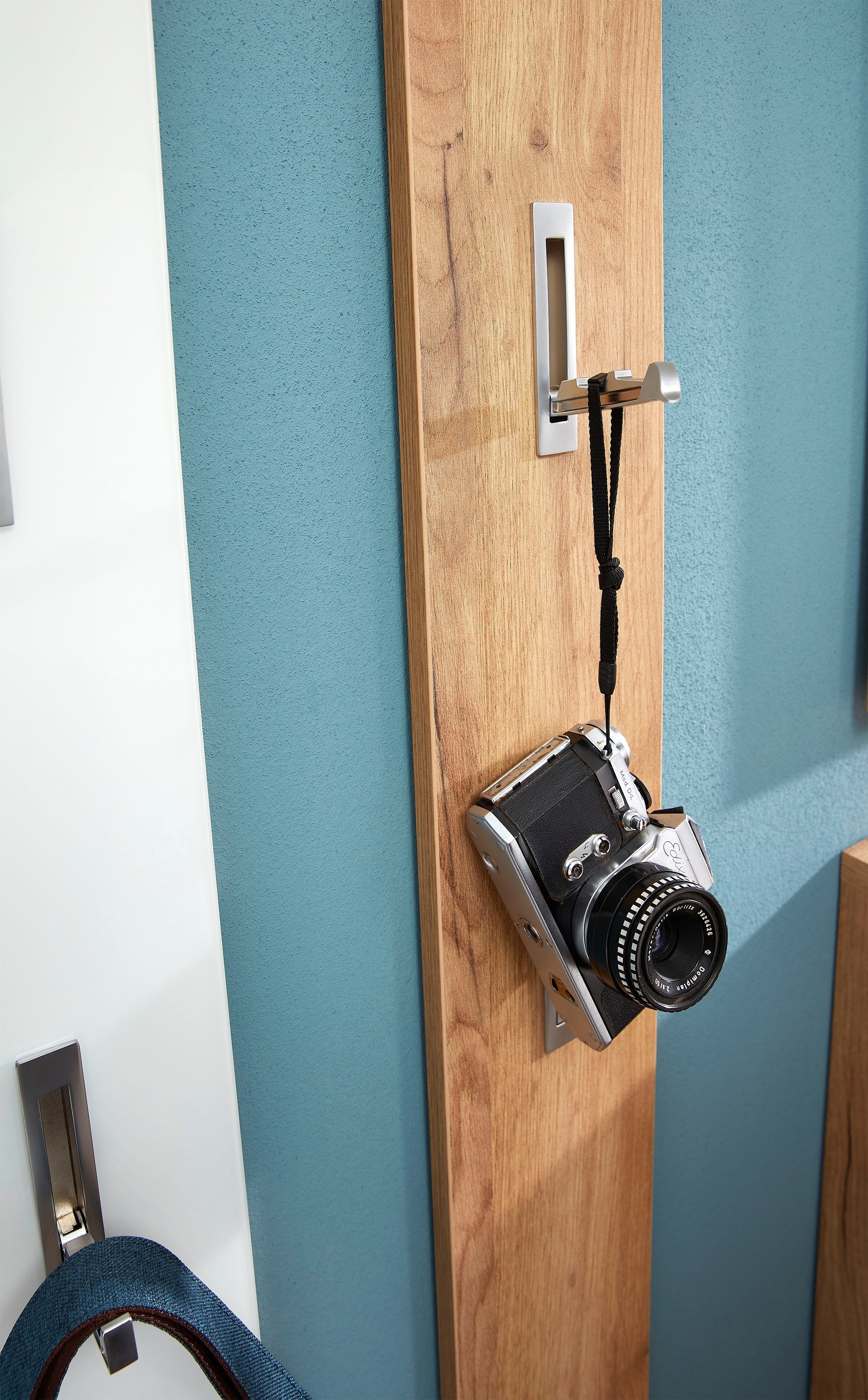 GERMANIA Garderobenpaneel Colorado, mit 3 Klapphaken in schwarz oder alufar günstig online kaufen