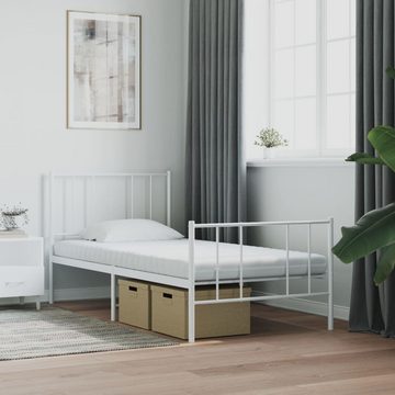 Boxspringmatratze Schaumstoffmatratze Weiß 80x200 cm 7-Zonen Härtegrad 20 ILD, vidaXL