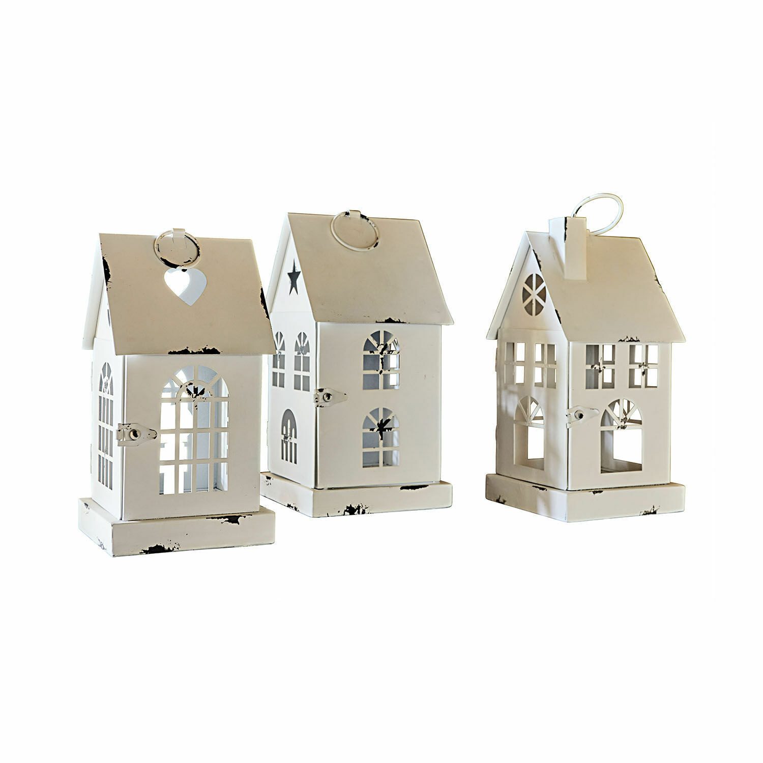 Mirabeau LED Laterne LED-Laterne 3er Set Village weiß