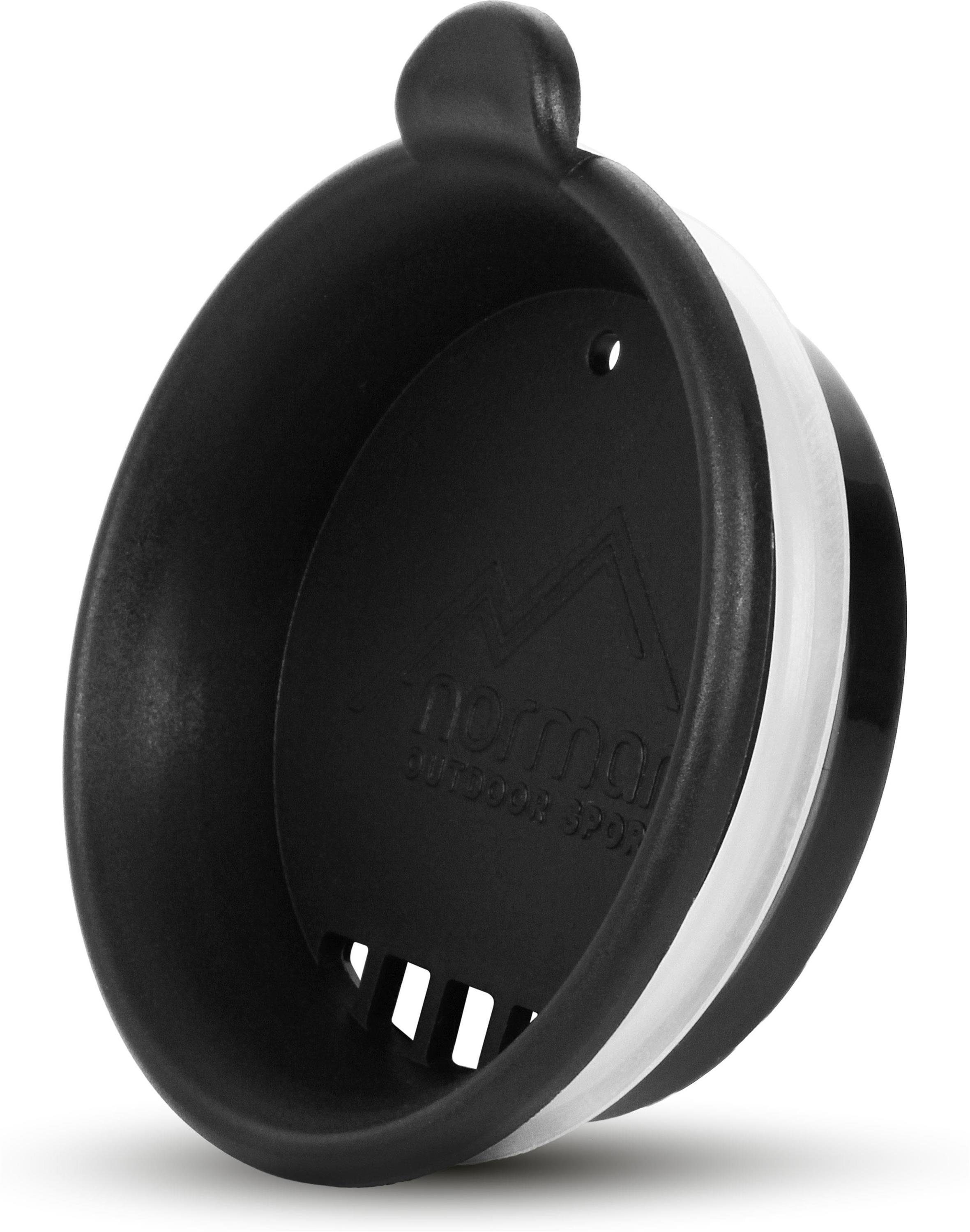 normani Becher Doppelwandiger Thermobecher mit Trinkdeckel, Edelstahl, Outdoor Tasse Edelstahlbecher Thermotasse – Bild 4 von 5