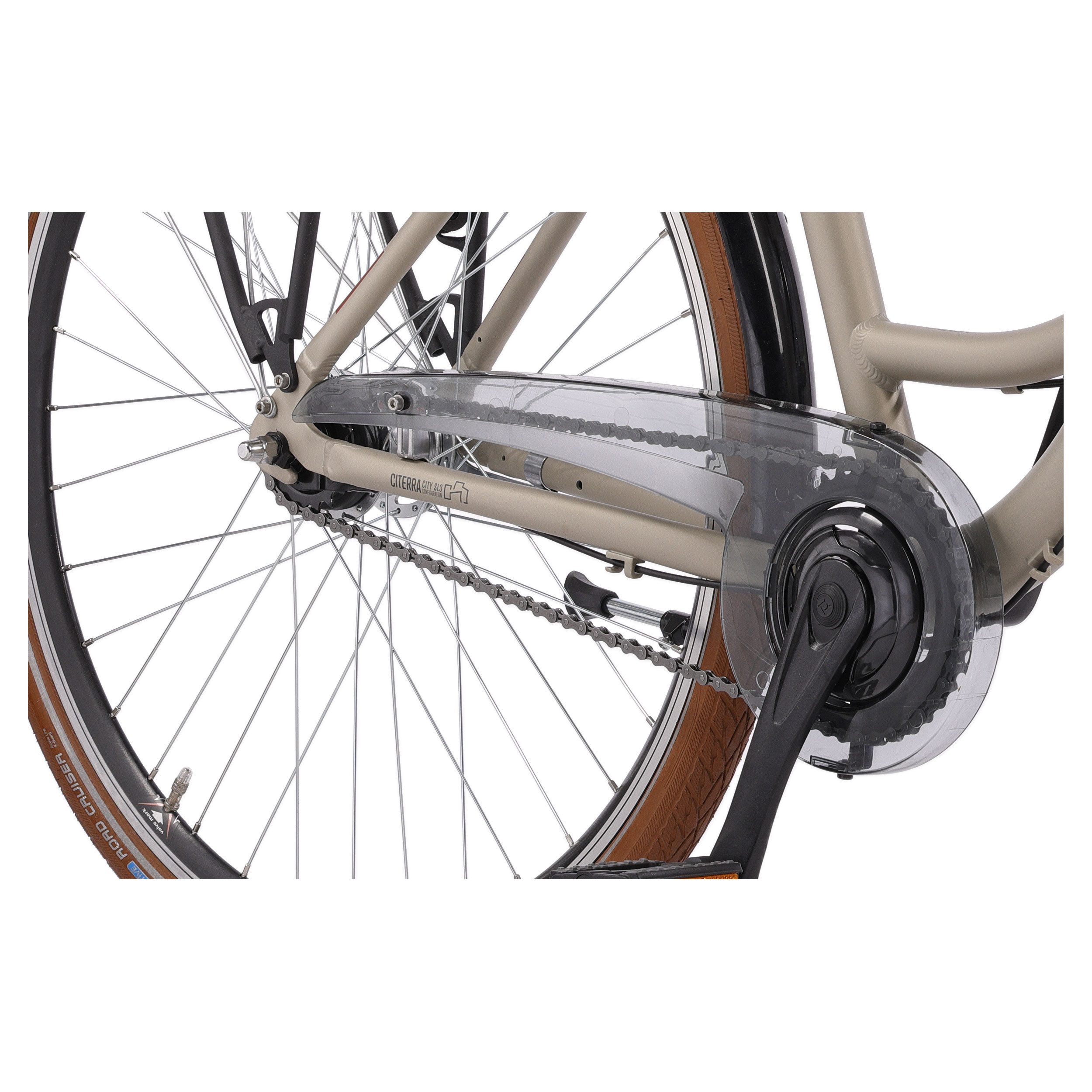 Airtracks City Bike 28 inch Women's City Bicycle CITERRA SL3 WAVE / LOW STEP Bike, 7-speed Shimano NEXUS derailleur, internal hub gears, (Shimano Nexus 7), Beige - Frame sizes 45cm and 50cm - 2026 Model