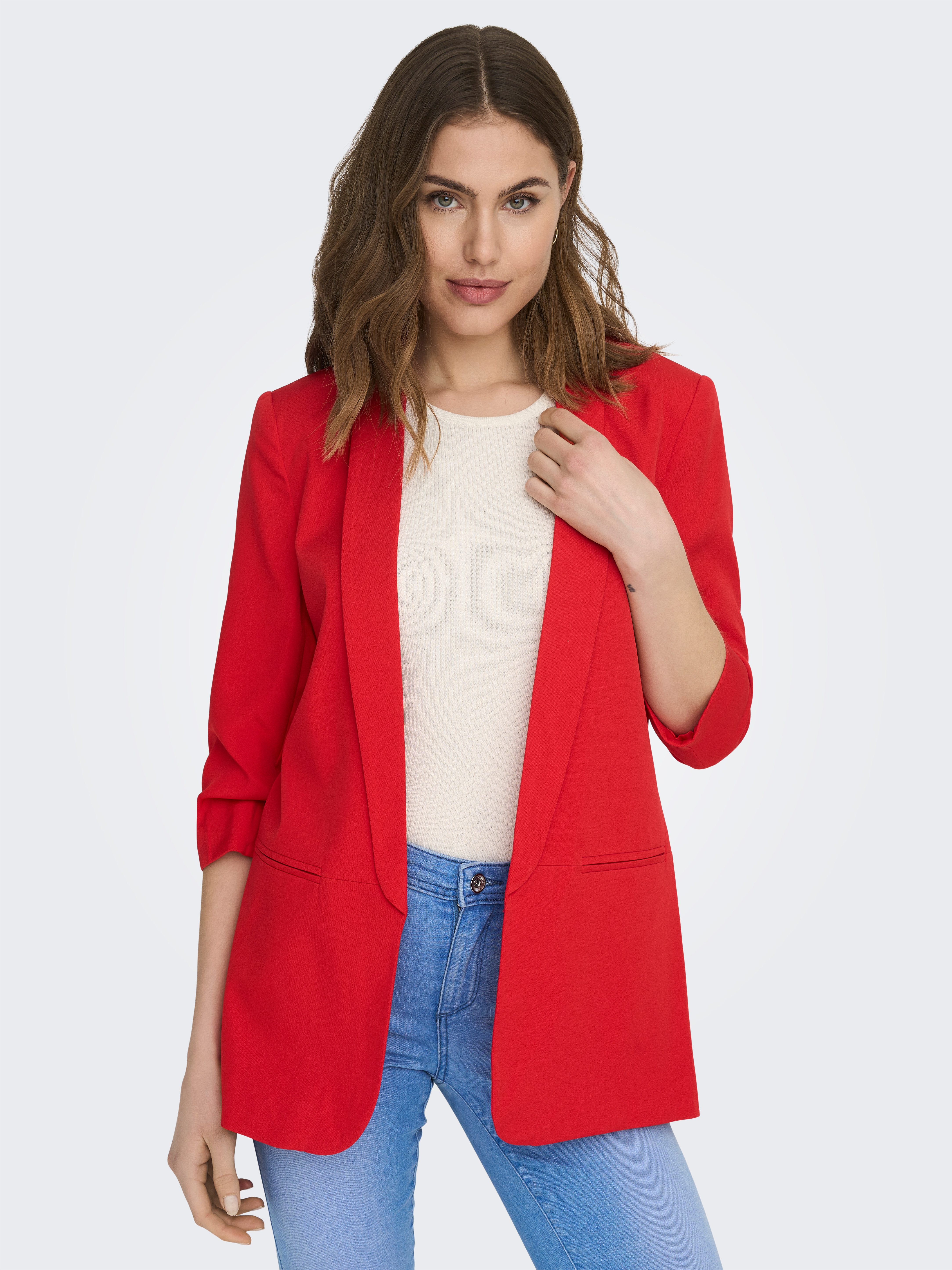 ONLY Kurzblazer ONLELLY 3/4 LIFE BLAZER TLR NOOS Materialmix, regular fit