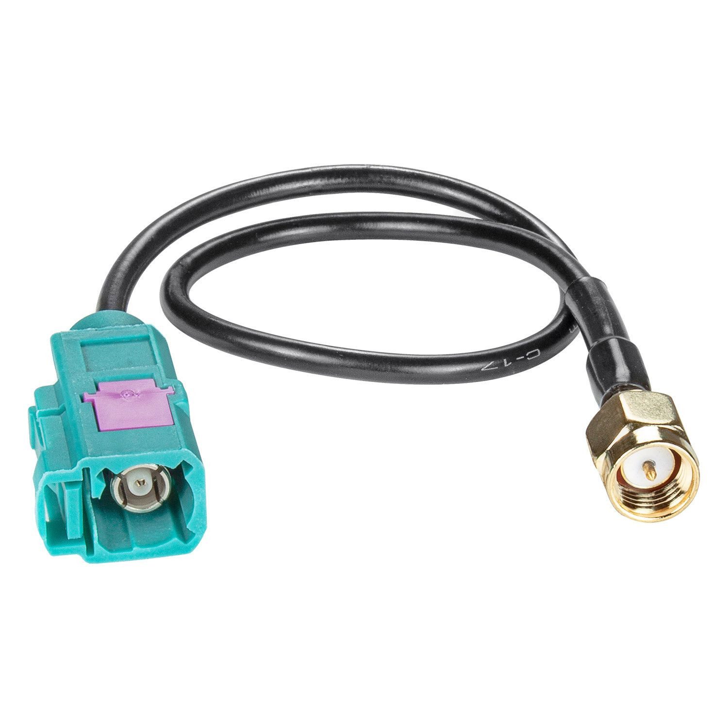 tomzz Audio Fakra (F) Antennenadapter Kupplung auf SMA (M) Stecker GPS DAB Navi KFZ-Adapter
