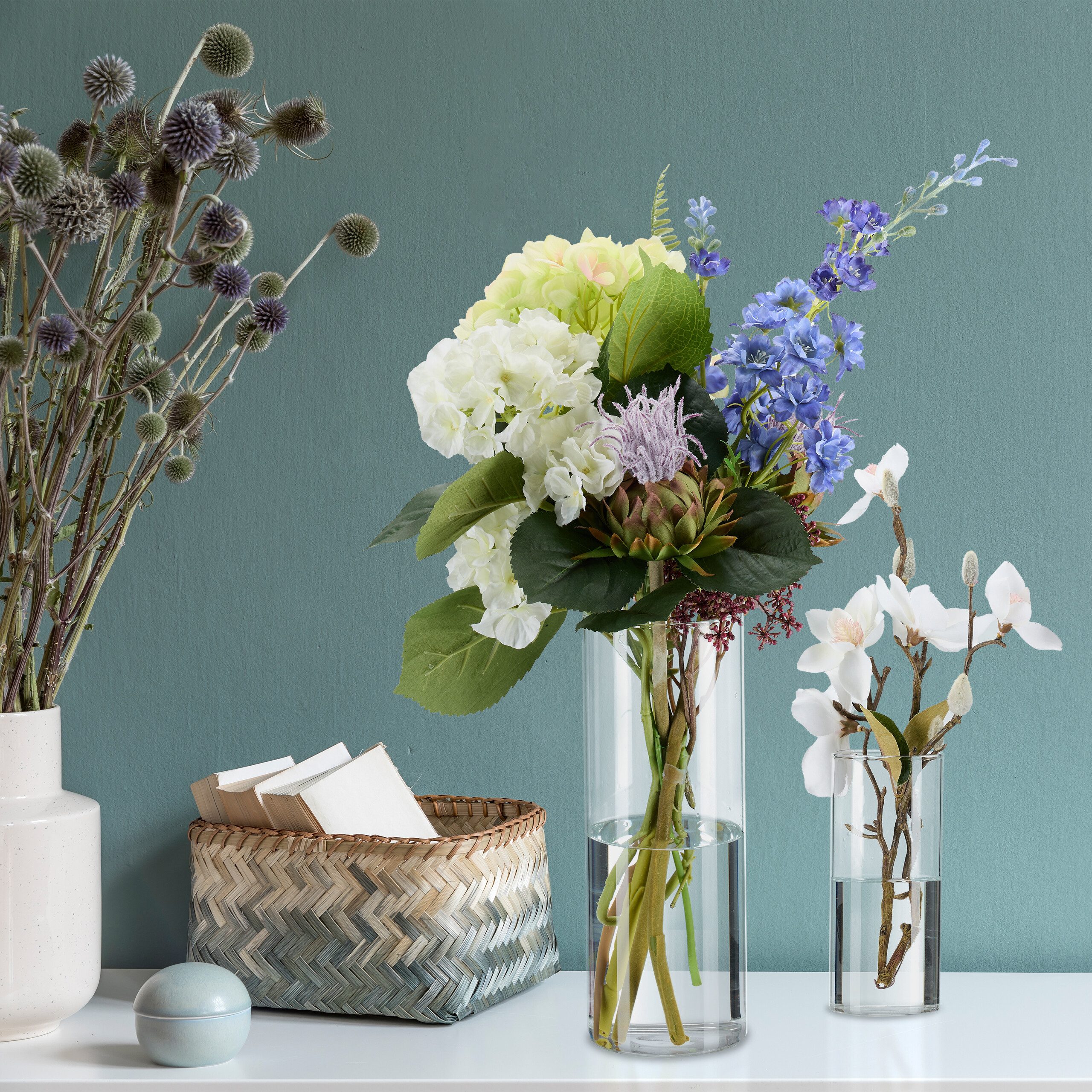 relaxdays Tischvase Vasen aus Glas in 4 Größen (4er Set, 4 St) günstig online kaufen