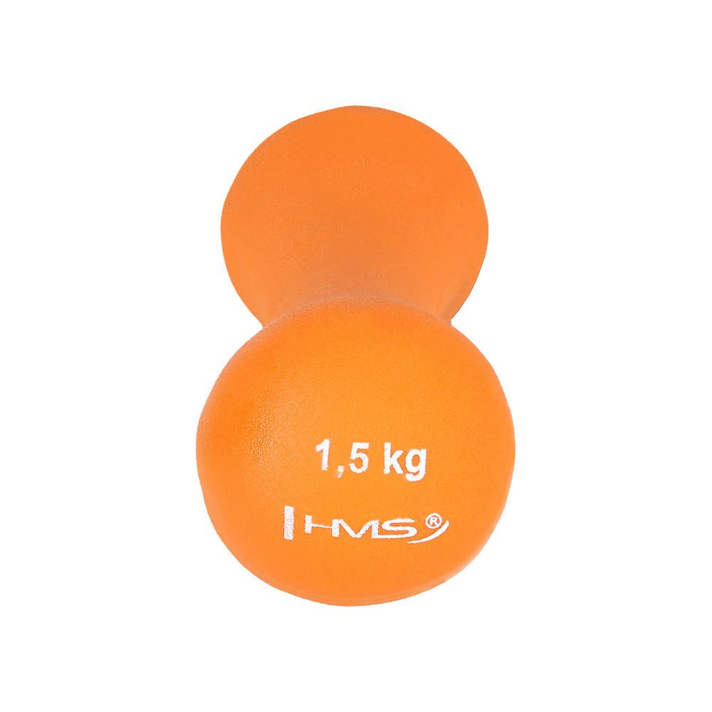 HMS Kurzhantel Gymnastikhantel Aerobichantel Trainingsgewicht, (Spar-Set, 1, 5 kg), Gusseisen, Neoprenbeschichtung, griffige Knochenform