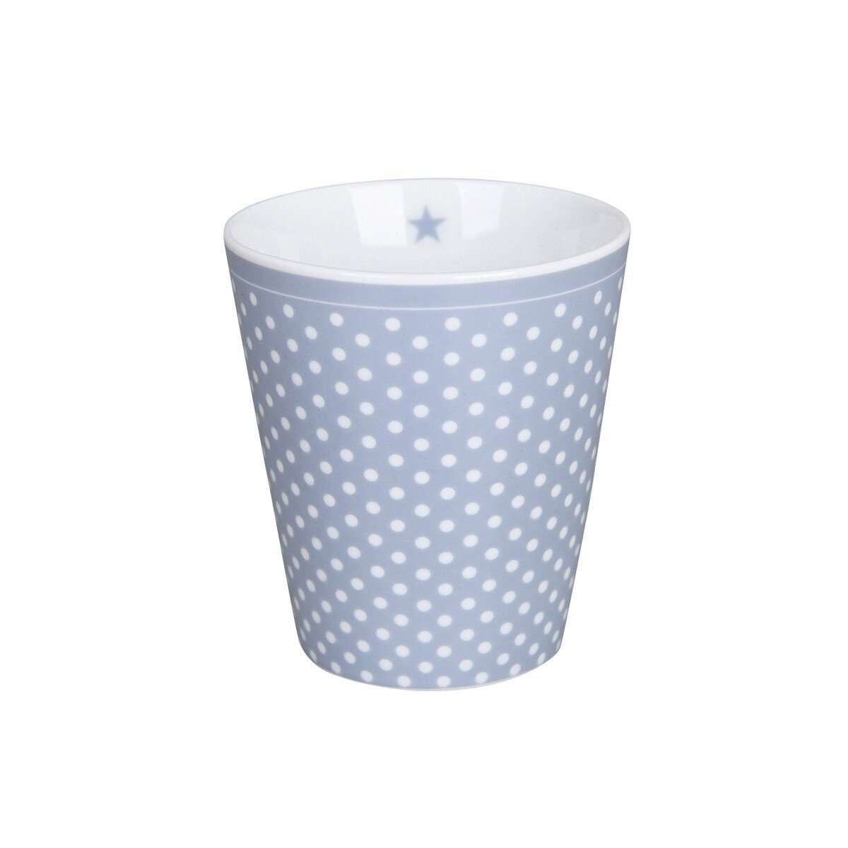 hellblau Krasilnikoff Micro Happy Mug Becher Dots, Porzellan