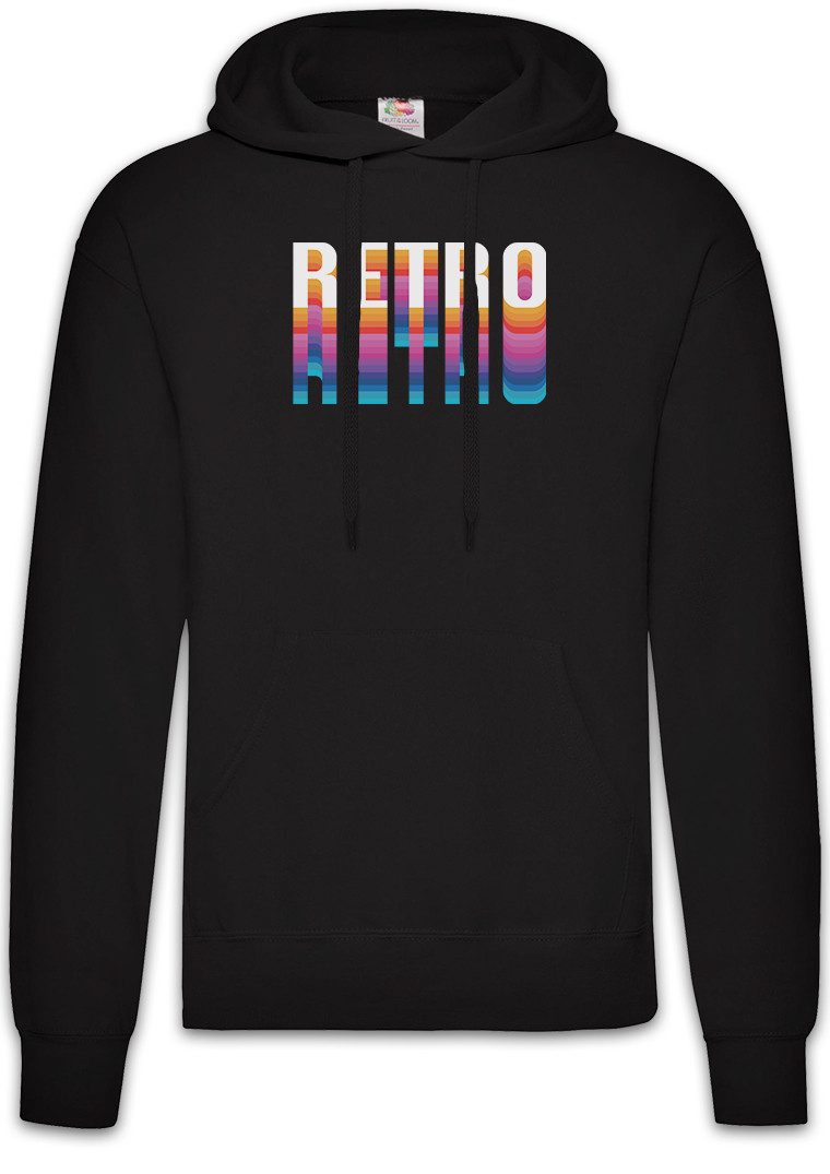 Hoodie Retro Typo Herren Hoodie Vintage Oldschool 80ies 80er Eighties