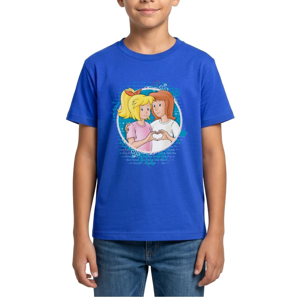 T-Shirt Bibi Und Tina Zeichen Der Freundschaft Herz Teenager T-Shirt