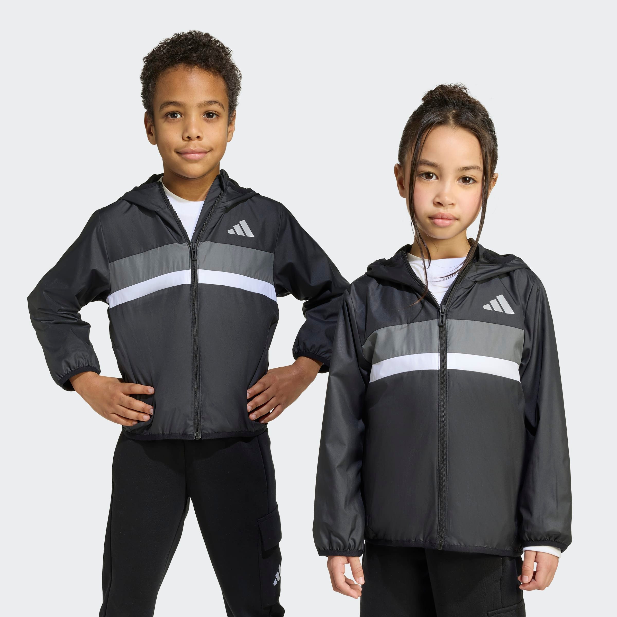 adidas Sportswear Windbreaker TIBERIO KINDER für Kinder, mit Reißverschluss, sportlicher Stil, aus Polyester