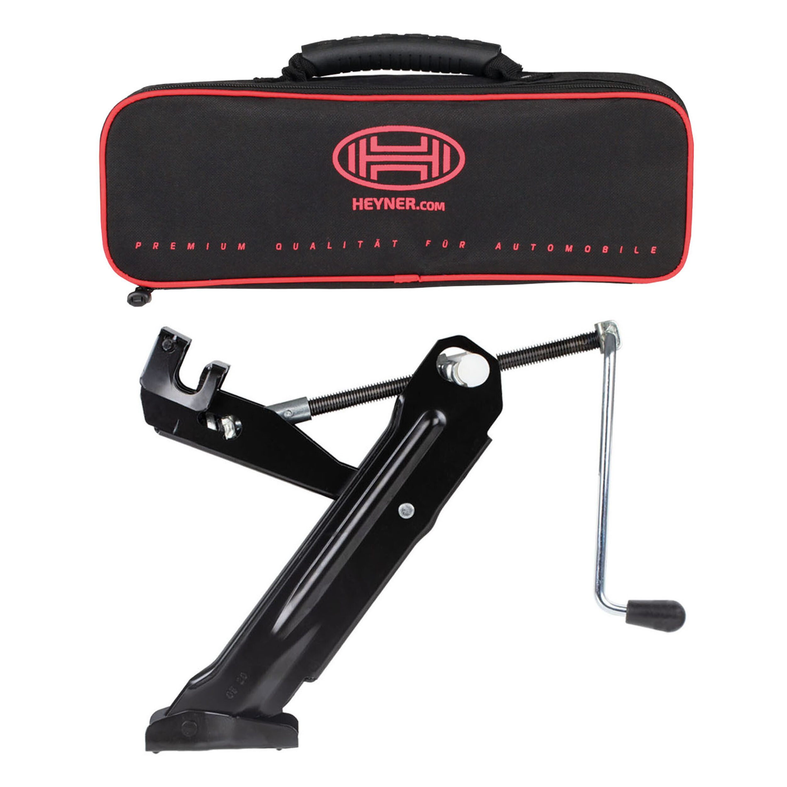 HEYNER Wagenheber OEM Erstausrüsterqualität VW Caddy - bis 1100 kg inkl. Tasche, max. Hubhöhe: 34 cm, 1-tlg.