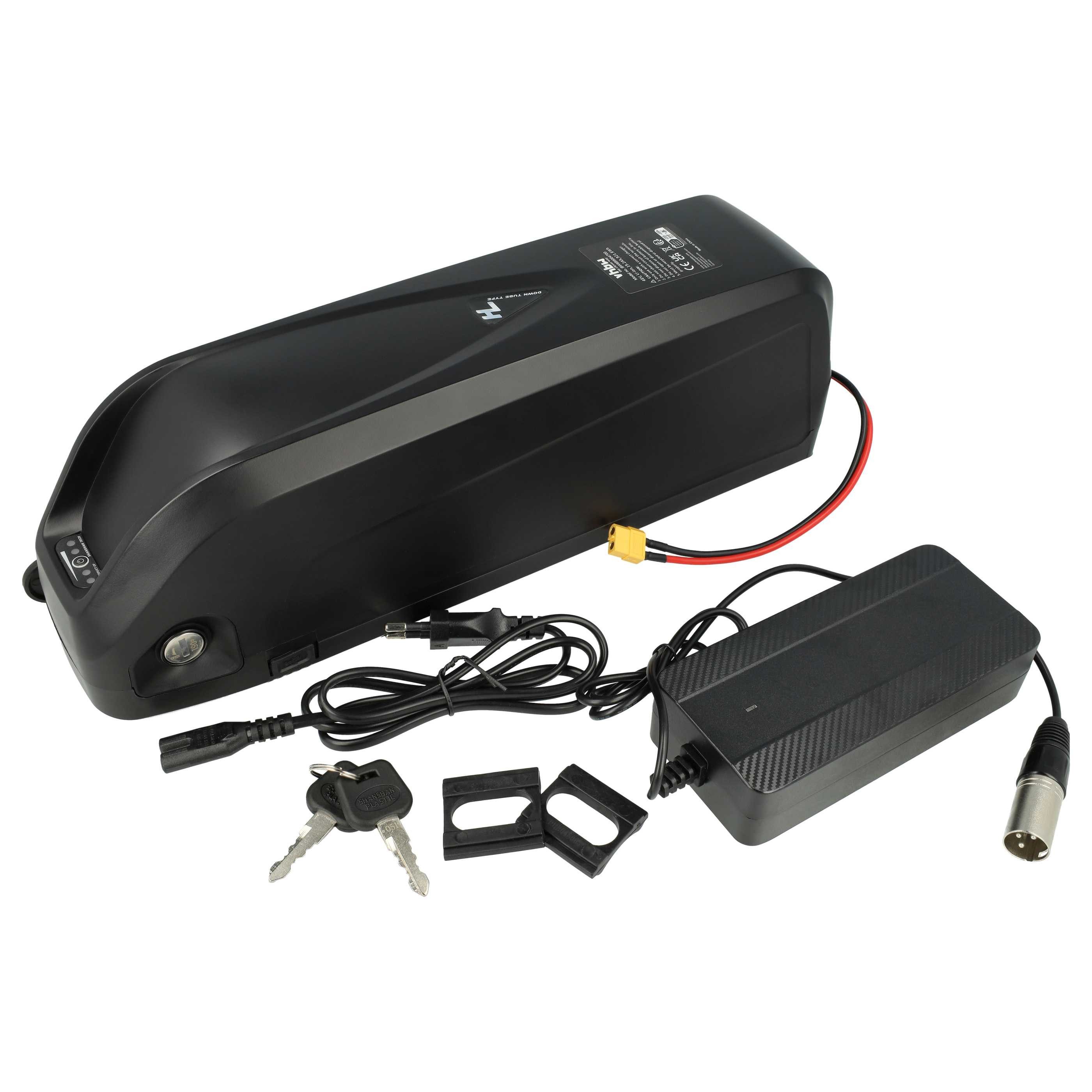 vhbw Akku E-Bike (19,2 Ah, 48 V, Li-Ion, inkl. Ladegerät) E-Bike Akku Akku Li-Ion 19200 mAh (48 V, 1 St), Leistungsfähiger Austausch-Akku für Pedelec, Elektrofahrrad, E-Bike